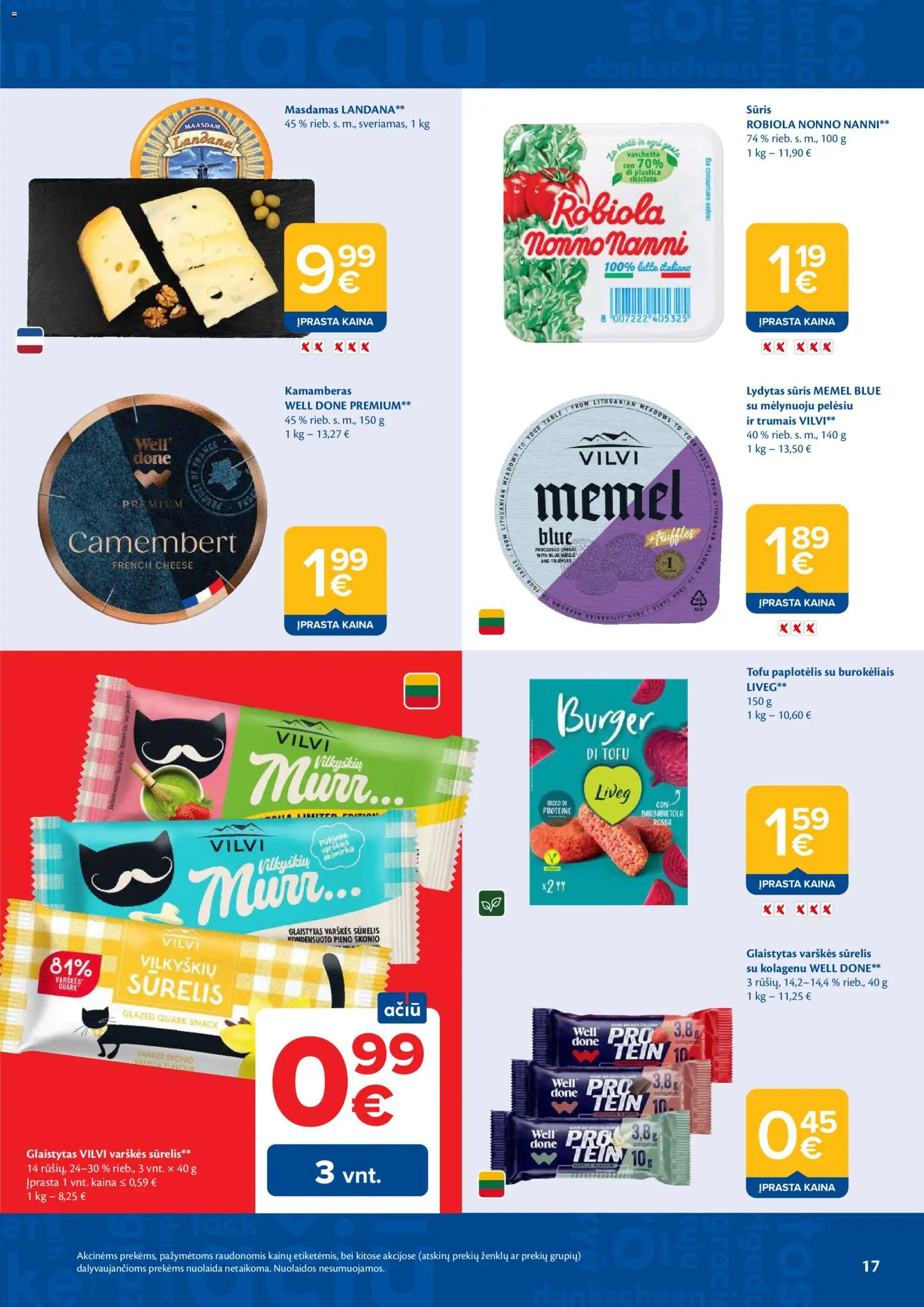 MAXIMA akcijos nuo 28.04.2026 | Puslapis: 17 | Prekių: Sūrelis, Sūris, Lydytas sūris