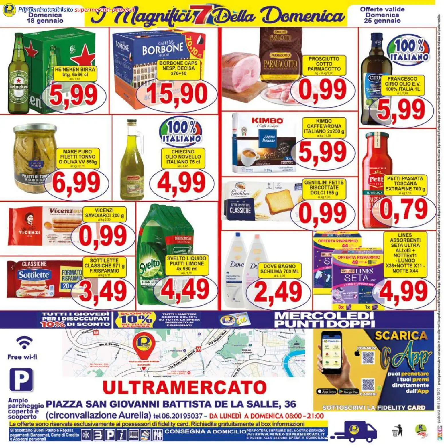 Volantino Pewex del 16.01.2026 | Pagina: 24 | Prodotti: Olio, Prosciutto, Bagno, Olio di Oliva