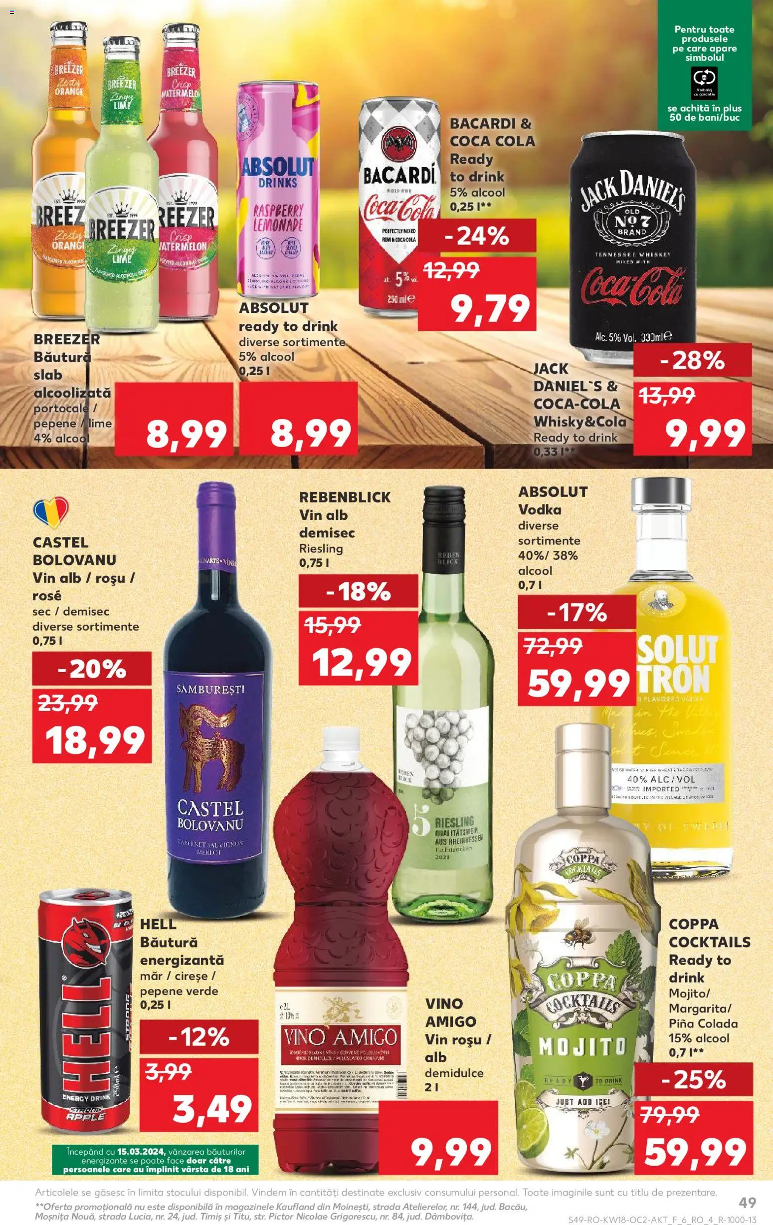 Noul catalog Kaufland – valabil de la 29.04.2026 | Pagină: 49 | Produse: Lime, Cocktail, Vodka, Whiskey