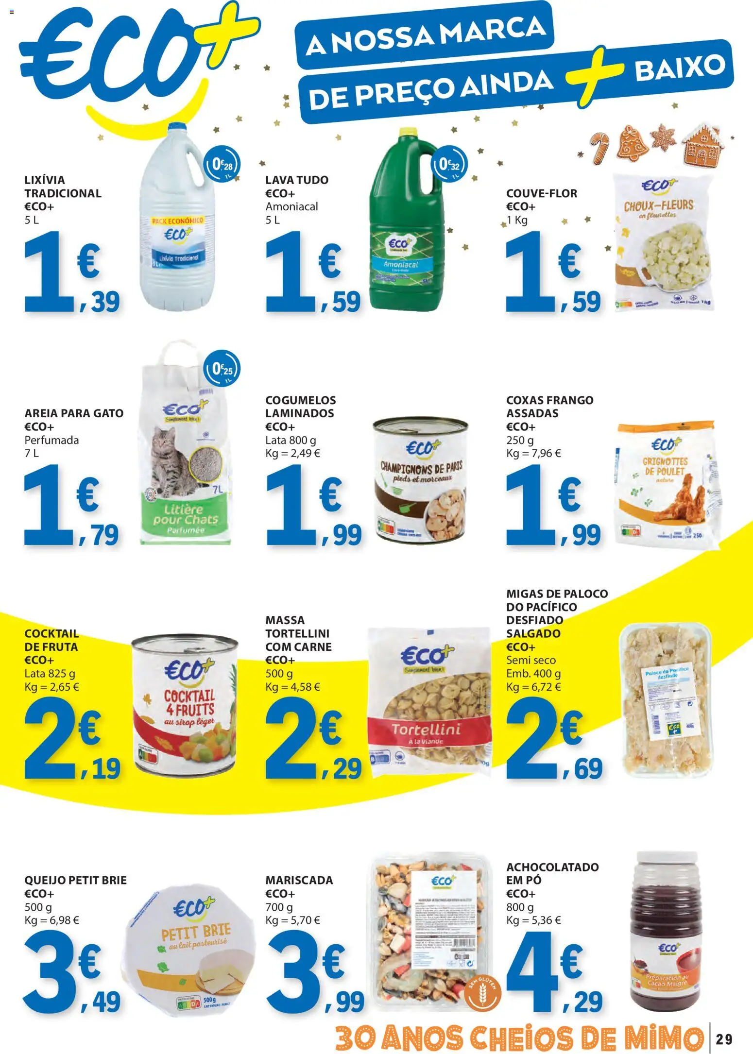 E.Leclerc folheto │ válido de 27.11.2025 | Página: 29 | Produtos: Areia, Queijo, Carne, Massa