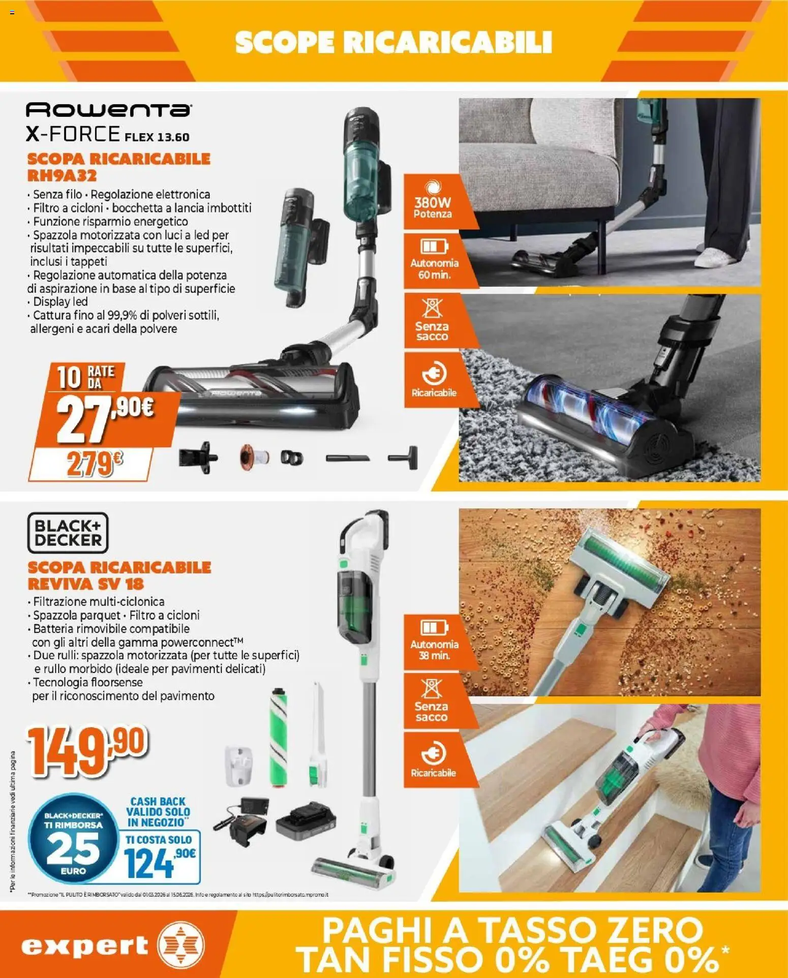 Volantino Expert del 09.04.2026 | Pagina: 11 | Prodotti: Spazzola, Rullo, Pavimento, Scopa