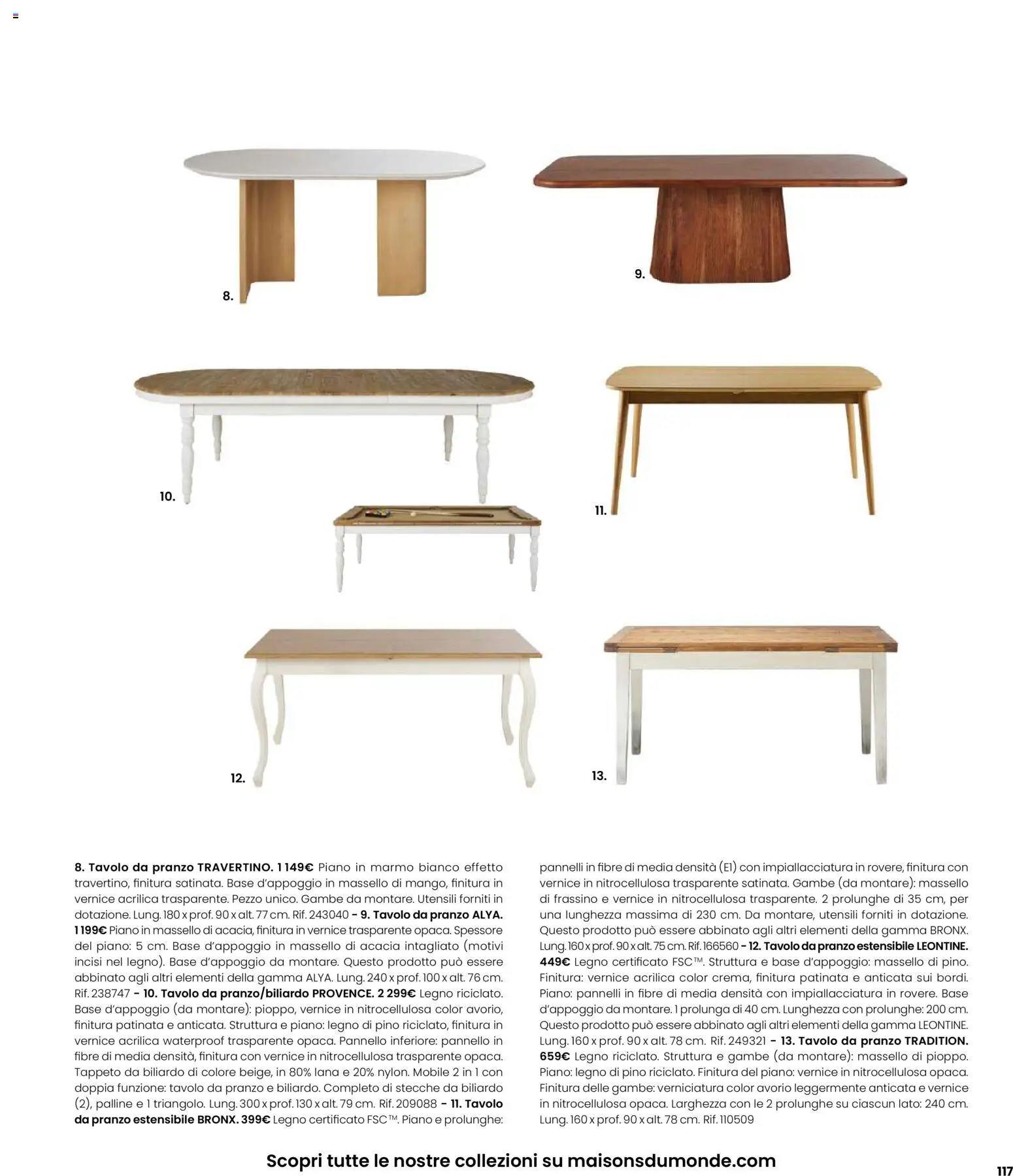 Volantino Maisons du Monde del 12.02.2026 | Pagina: 117 | Prodotti: Mobile, Tavolo, Tappeto