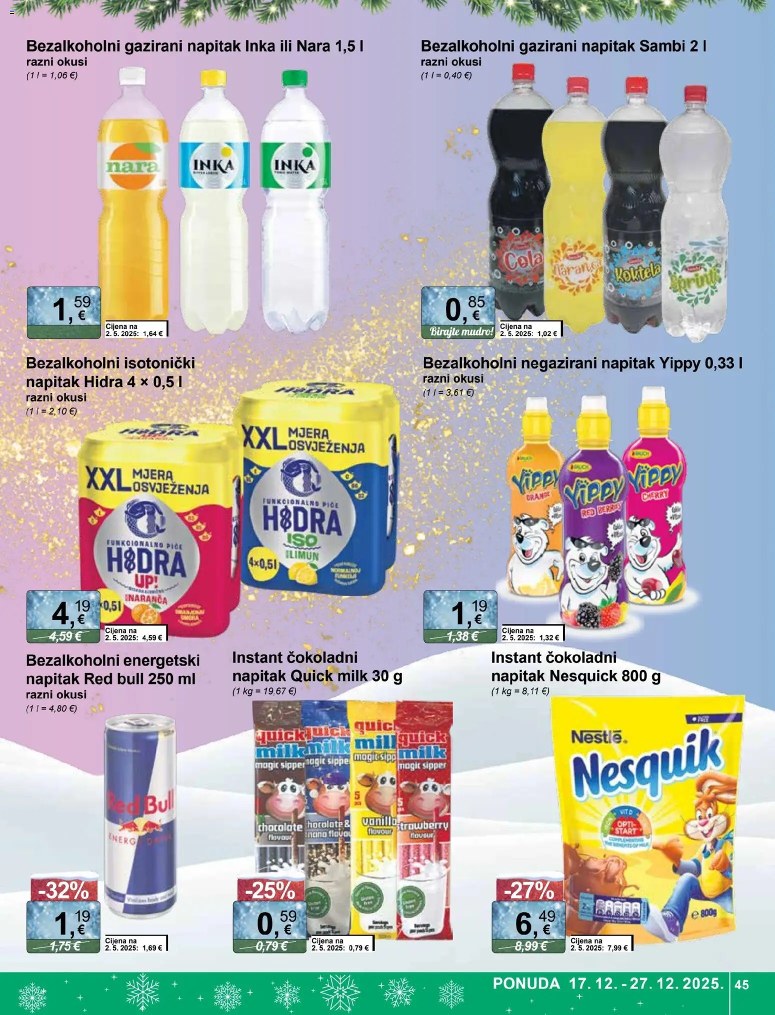 KTC katalog | vrijedi od 17.12.2025 | Stranica: 45 | Proizvodi: Nesquik, Red Bull