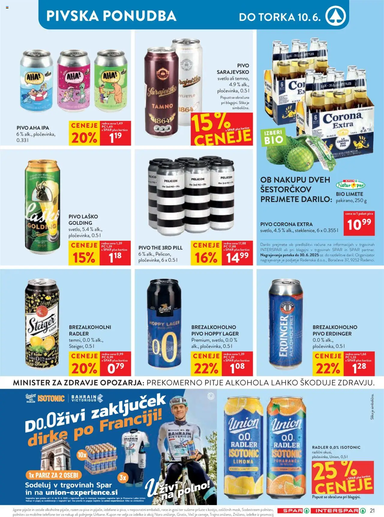 Spar katalog 23/25 │ velja od 04.06.2025 | Stran: 27 | Izdelki: Igra, Radler, Pivo, Pomarance
