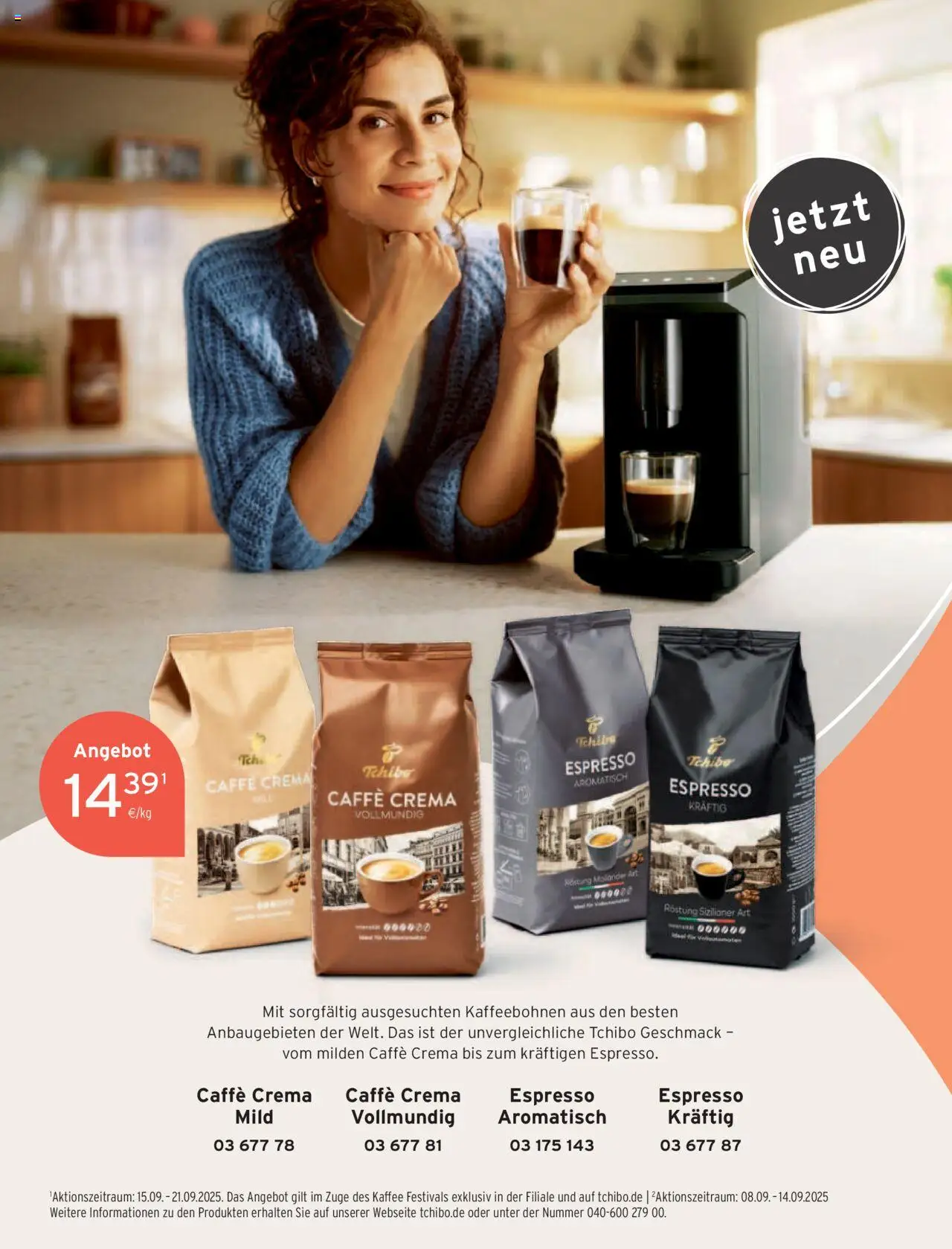 Katalog Tchibo Herbst – gültig ab 15.09.2025 | Seite: 166 | Produkte: Kaffee