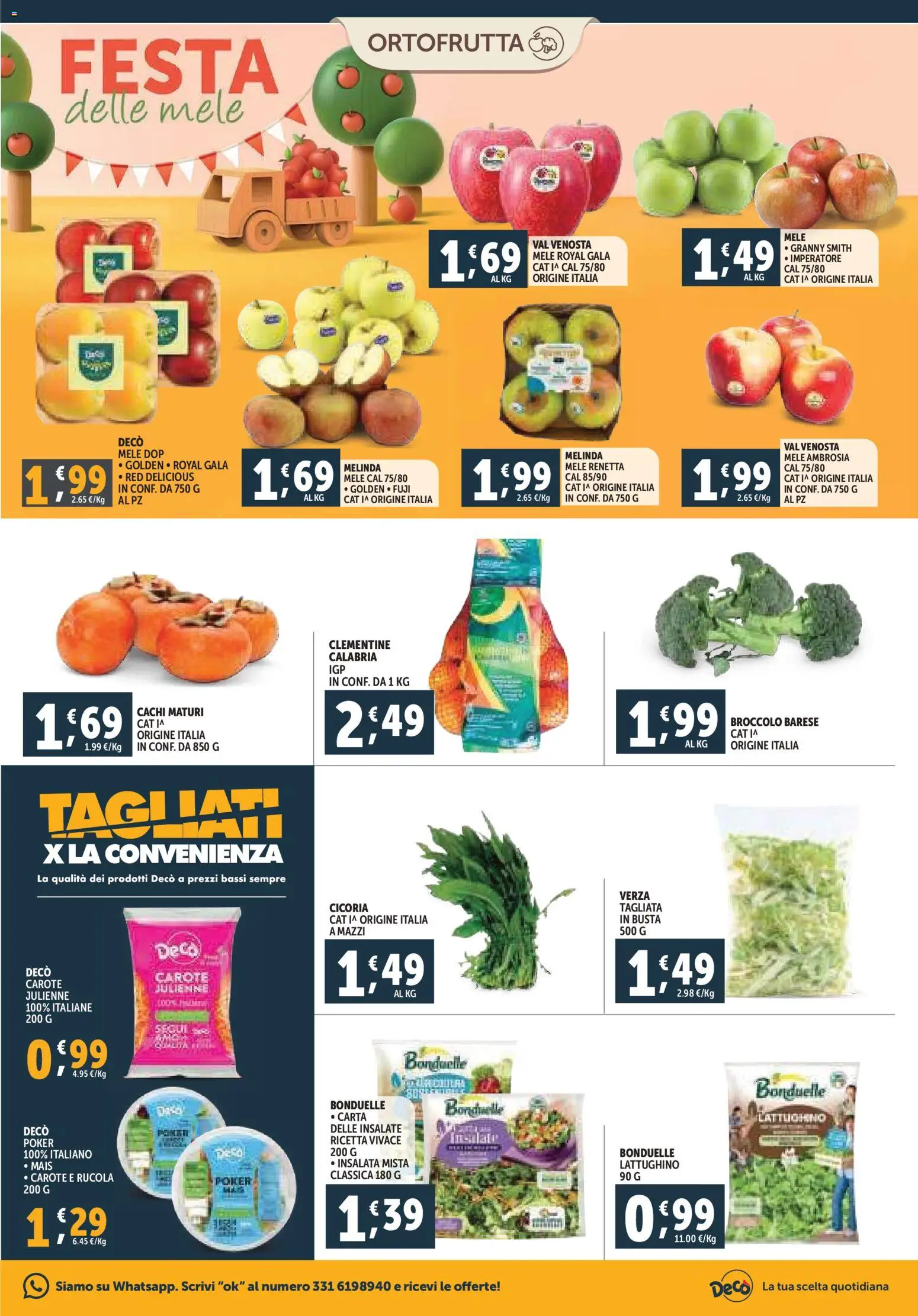 Volantino Decò del 07.11.2025 | Pagina: 7 | Prodotti: Mele, Rucola, Carote, Mais