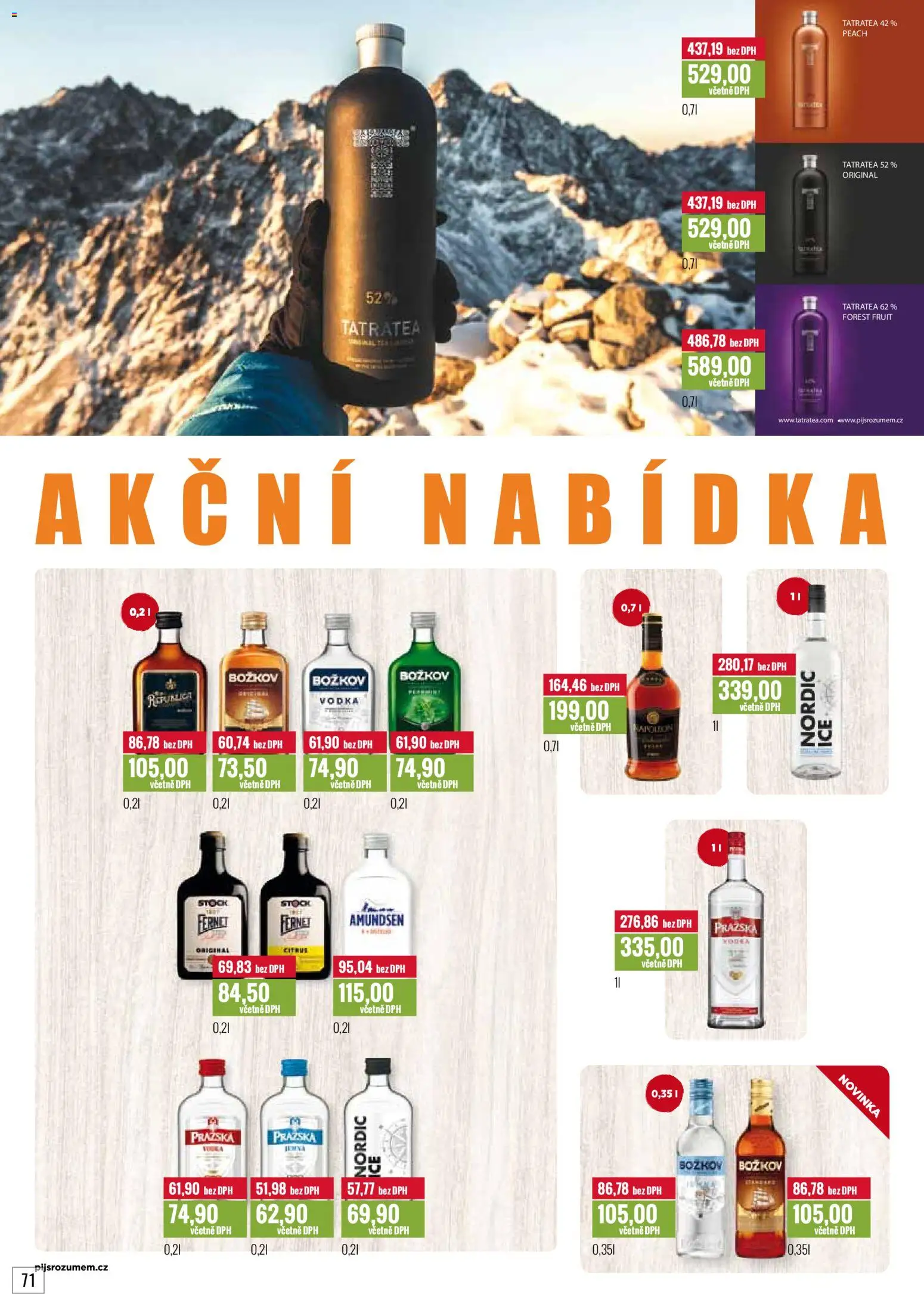 Ratio leták od 01.02.2026 | Strana: 72 | Produkty: Vodka, Fernet, Božkov, Tatratea