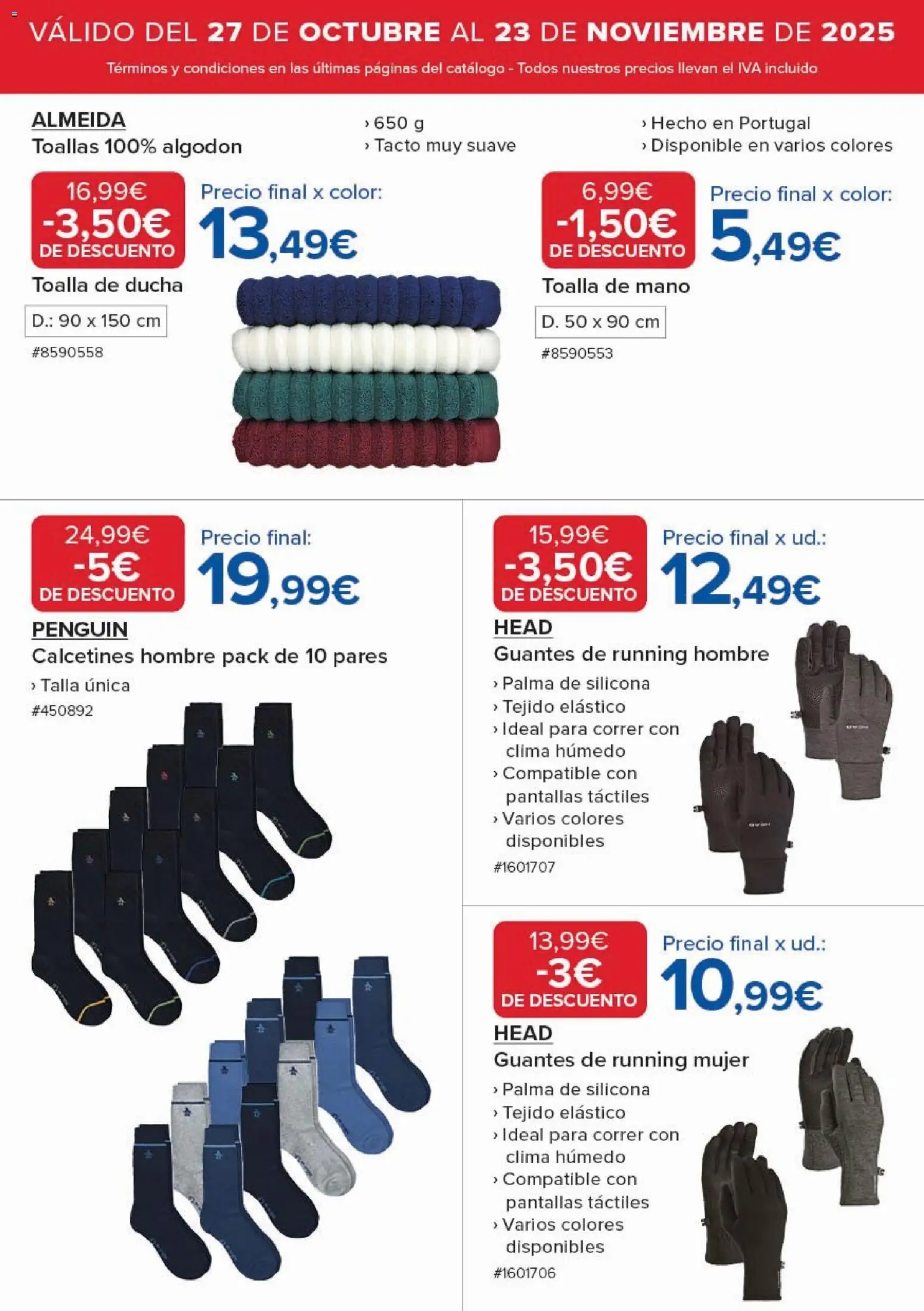 Costco catálogo │ válido desde el 27.10.2025 | Página: 13 | Productos: Guantes, Ducha