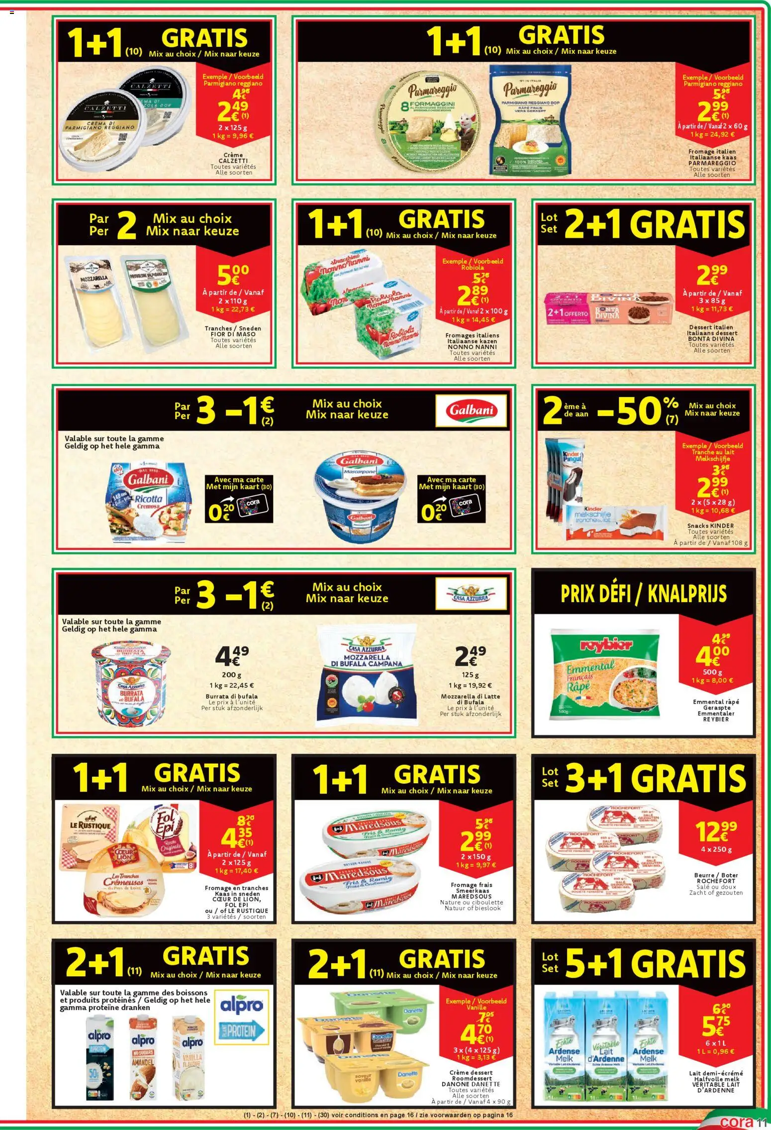 {H1} | Pagina: 11 | Producten: Kontaktgrill, Mozzarella, Snacks, Boter