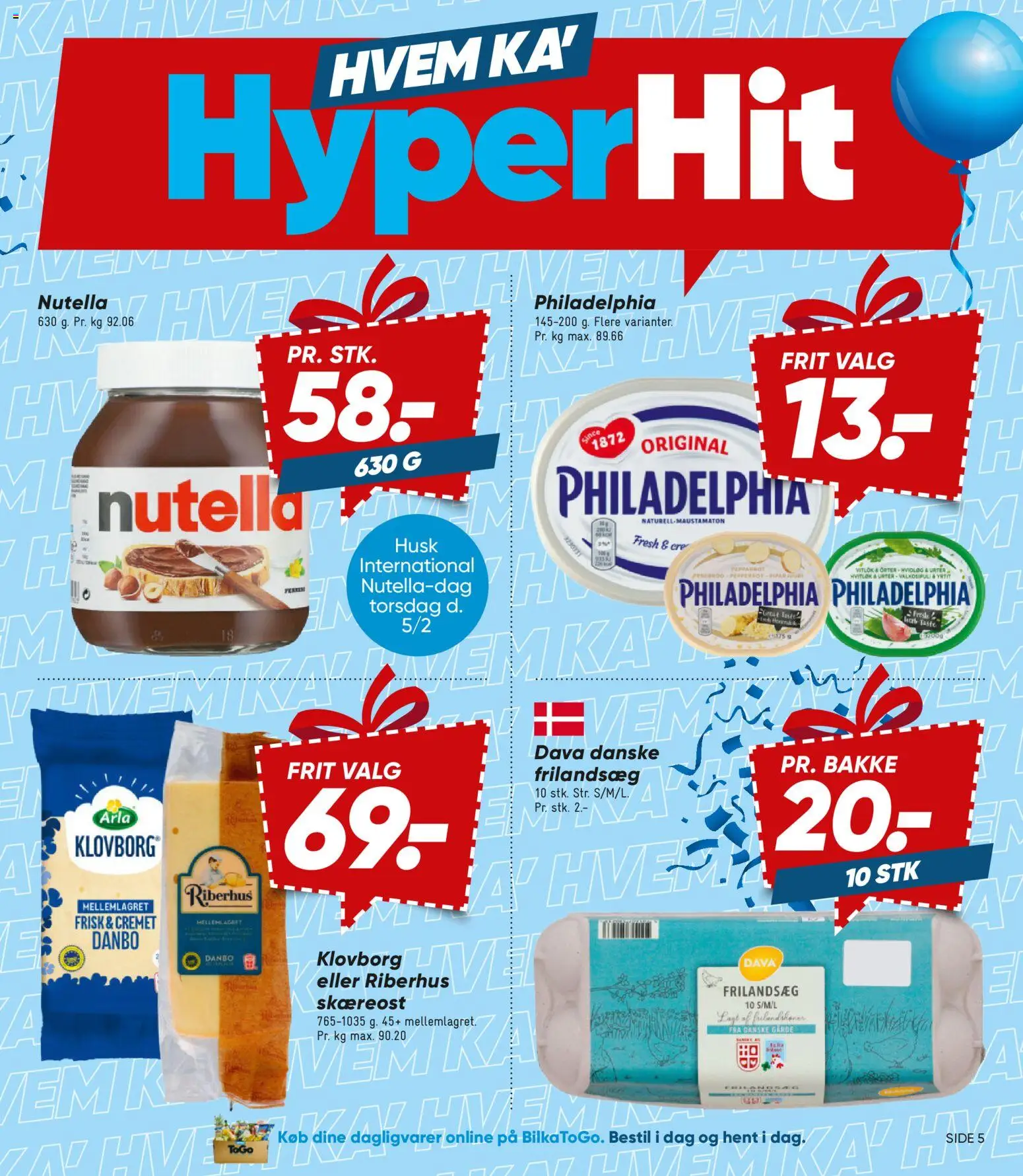 Bilka tilbudsavis – gyldig fra 30.01.2026 | Side: 5 | Produkter: Nutella