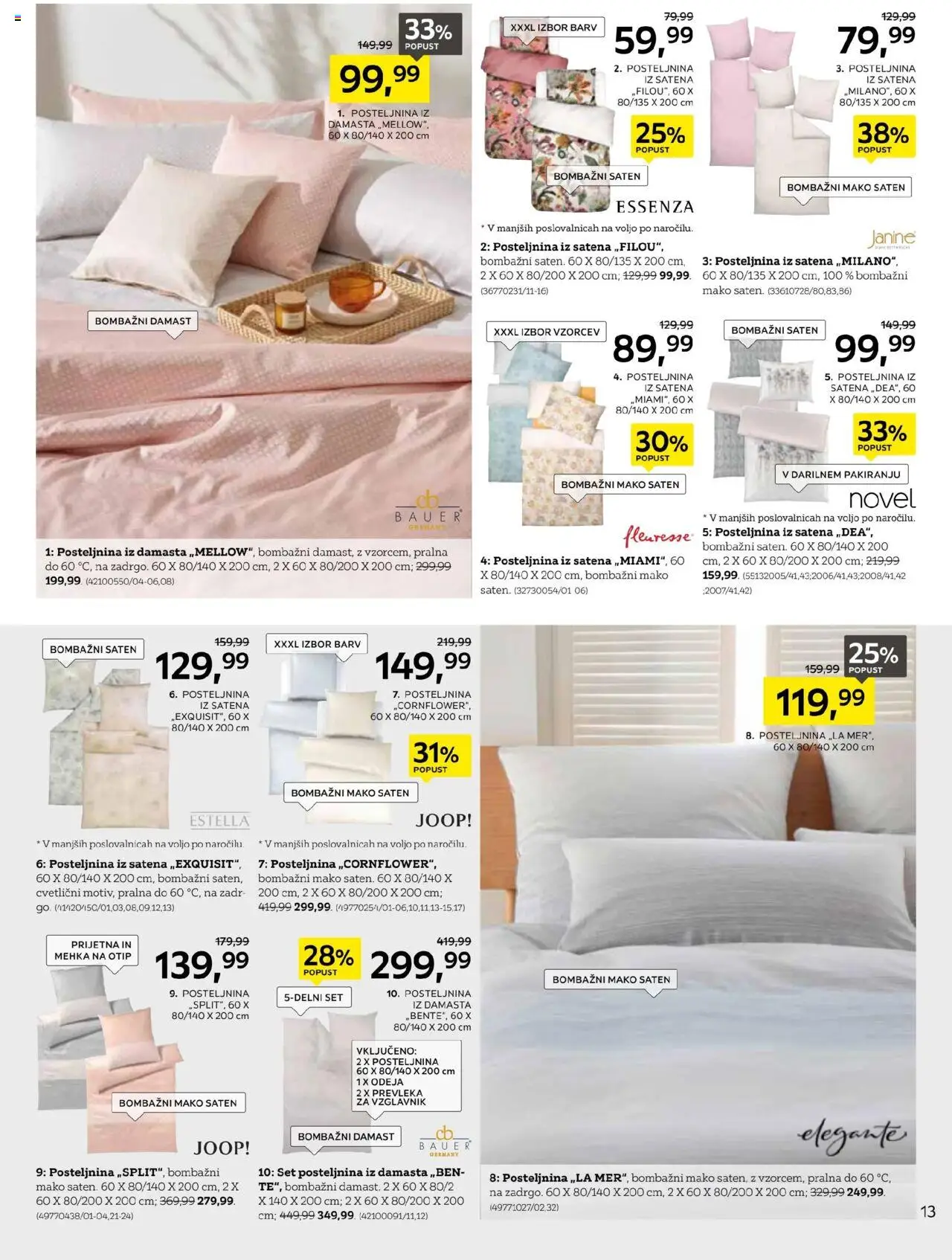 XXXL Lesnina katalog naj vaše sanje postanejo resničnost │ velja od 19.08.2025 | Stran: 13 | Izdelki: Vzglavnik, Prevleka, Odeja, Posteljnina