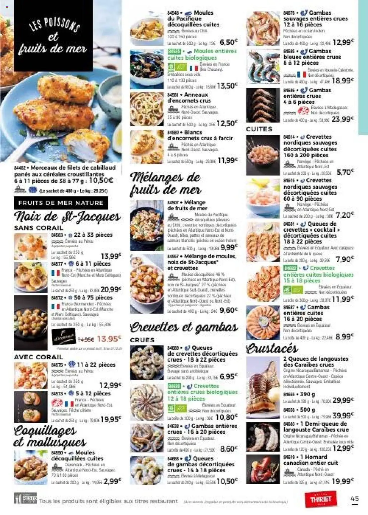 {H1} | Page: 45 | Produits: Fruits de mer, Crevettes, Céréales, Noix