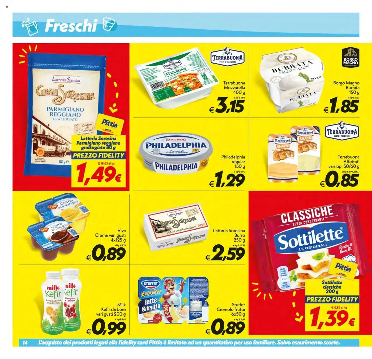 Volantino SuperConveniente del 17.10.2025 | Pagina: 14 | Prodotti: Frutta, Latte, Burro, Cacao