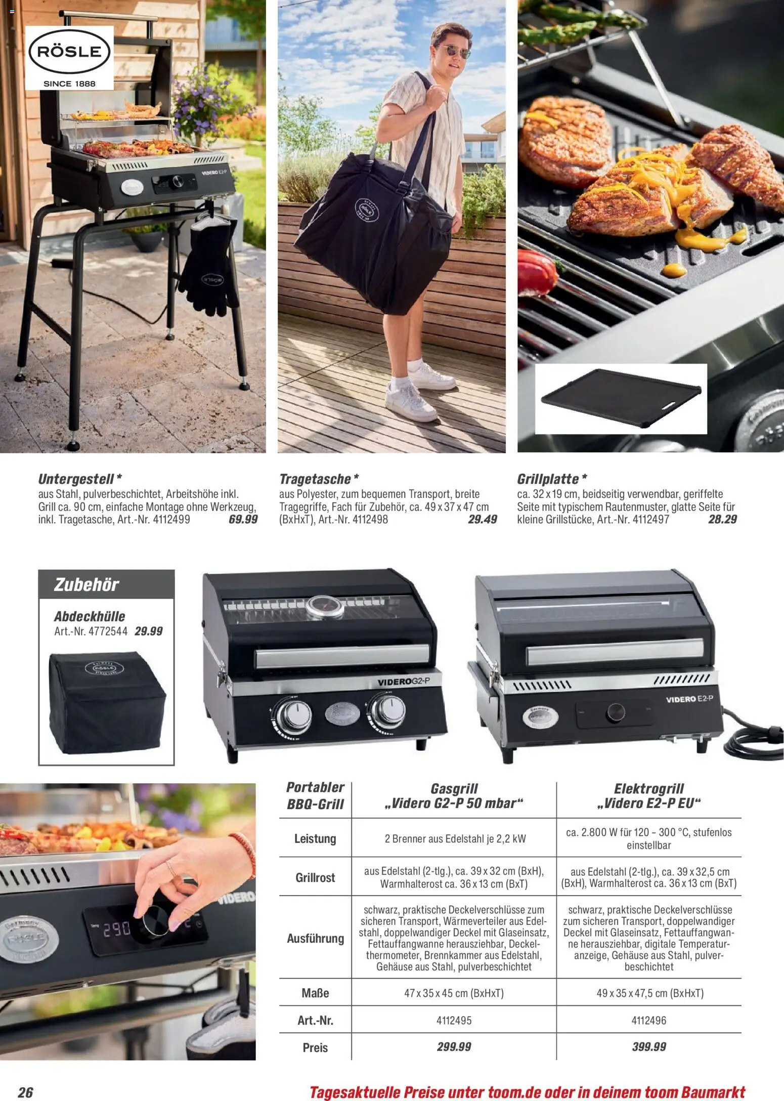 Toom Baumarkt  Grills & Zubehör 2026 – gültig ab 14.02.2026 | Seite: 26 | Produkte: Grill