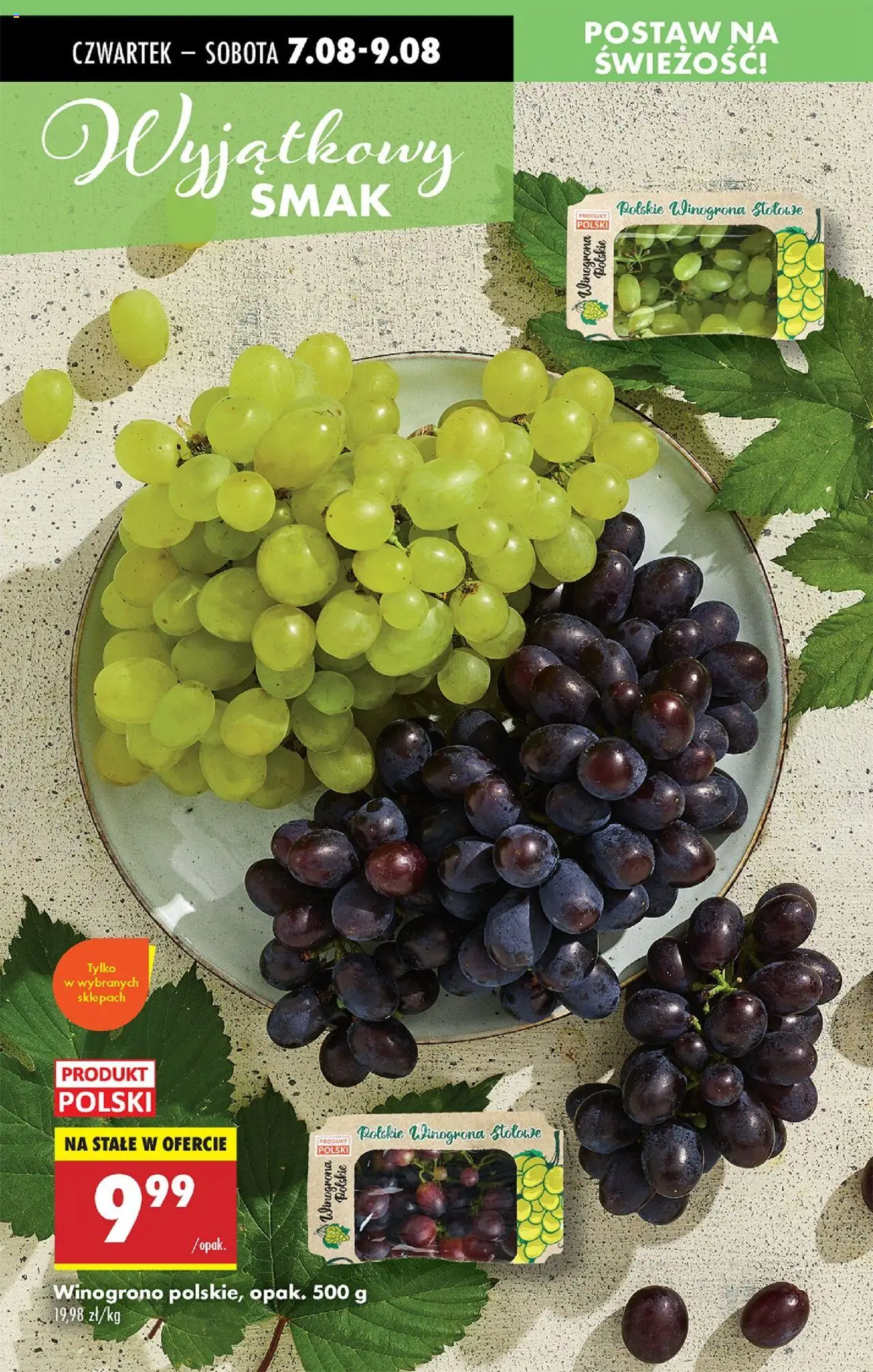 Biedronka gazetka - Oferta W tym tygodniu od 31.07.2025 | Strona: 30 | Produkty: Winogrona, Winogrono
