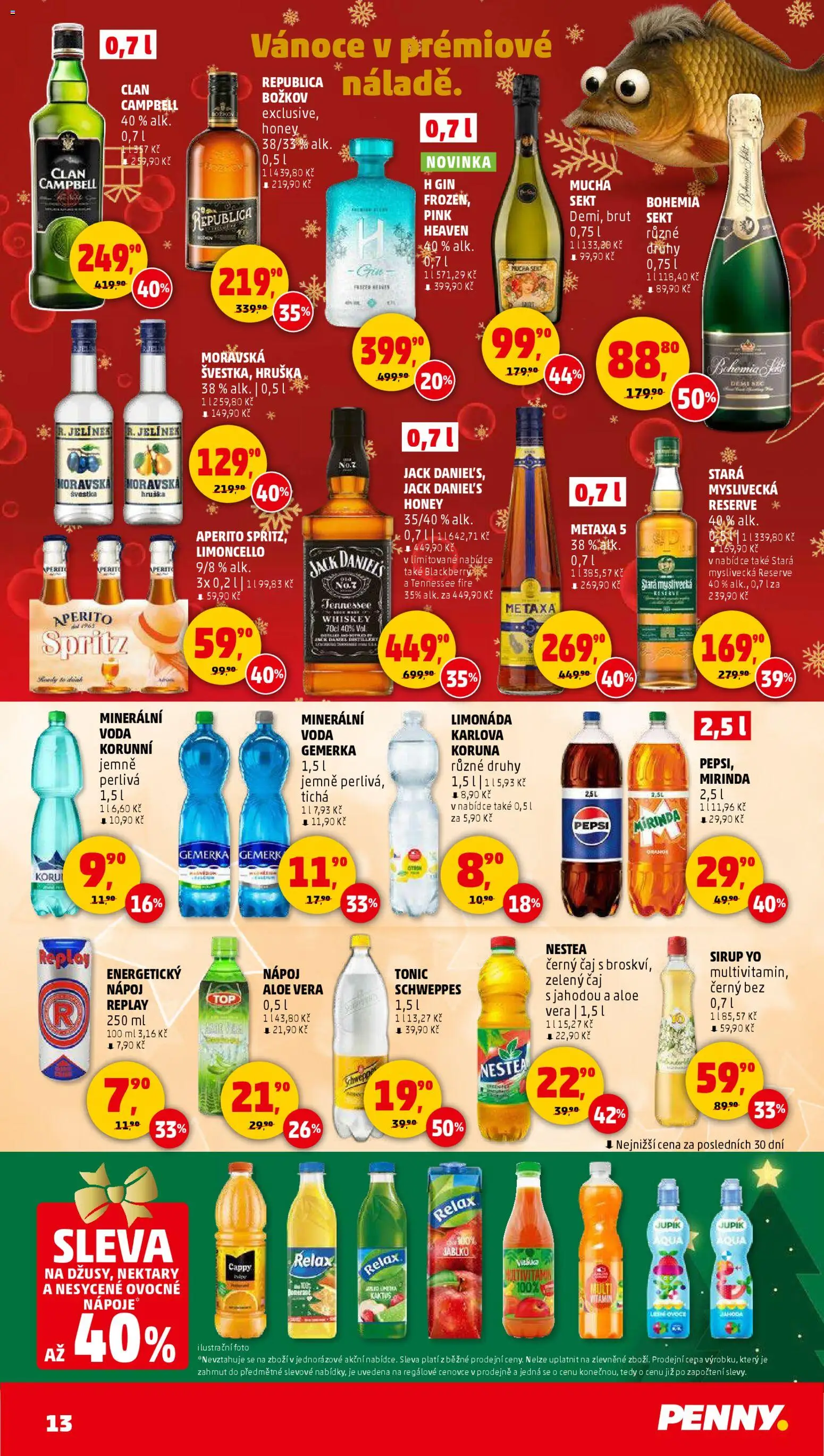Penny Market leták - Čtvrtečník od 20.12.2025 | Strana: 13 | Produkty: Ovoce, Nestea, Tonic, Limoncello