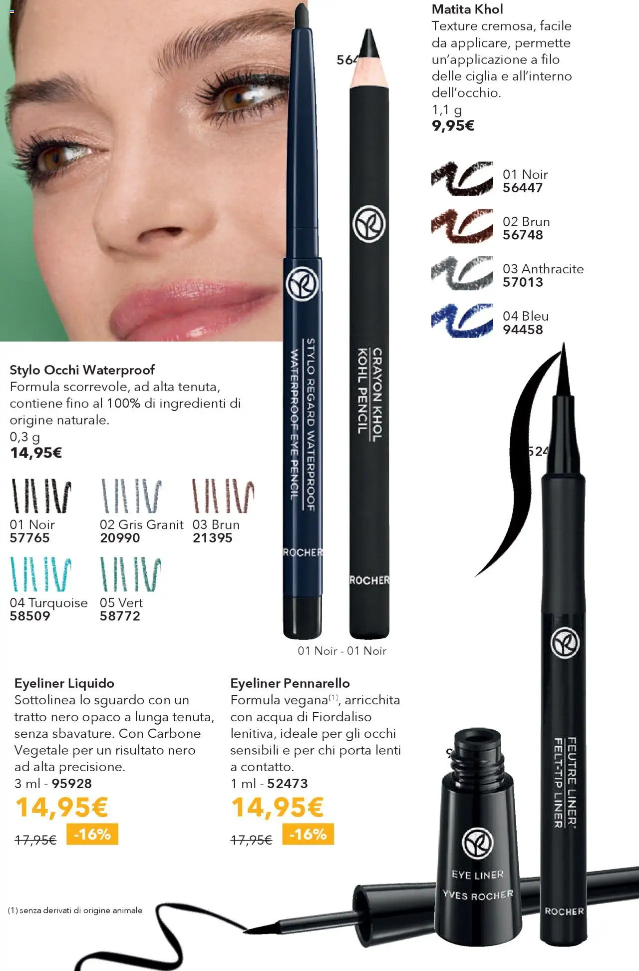 Volantino Yves Rocher del 31.07.2025 | Pagina: 42 | Prodotti: Eyeliner, Acqua