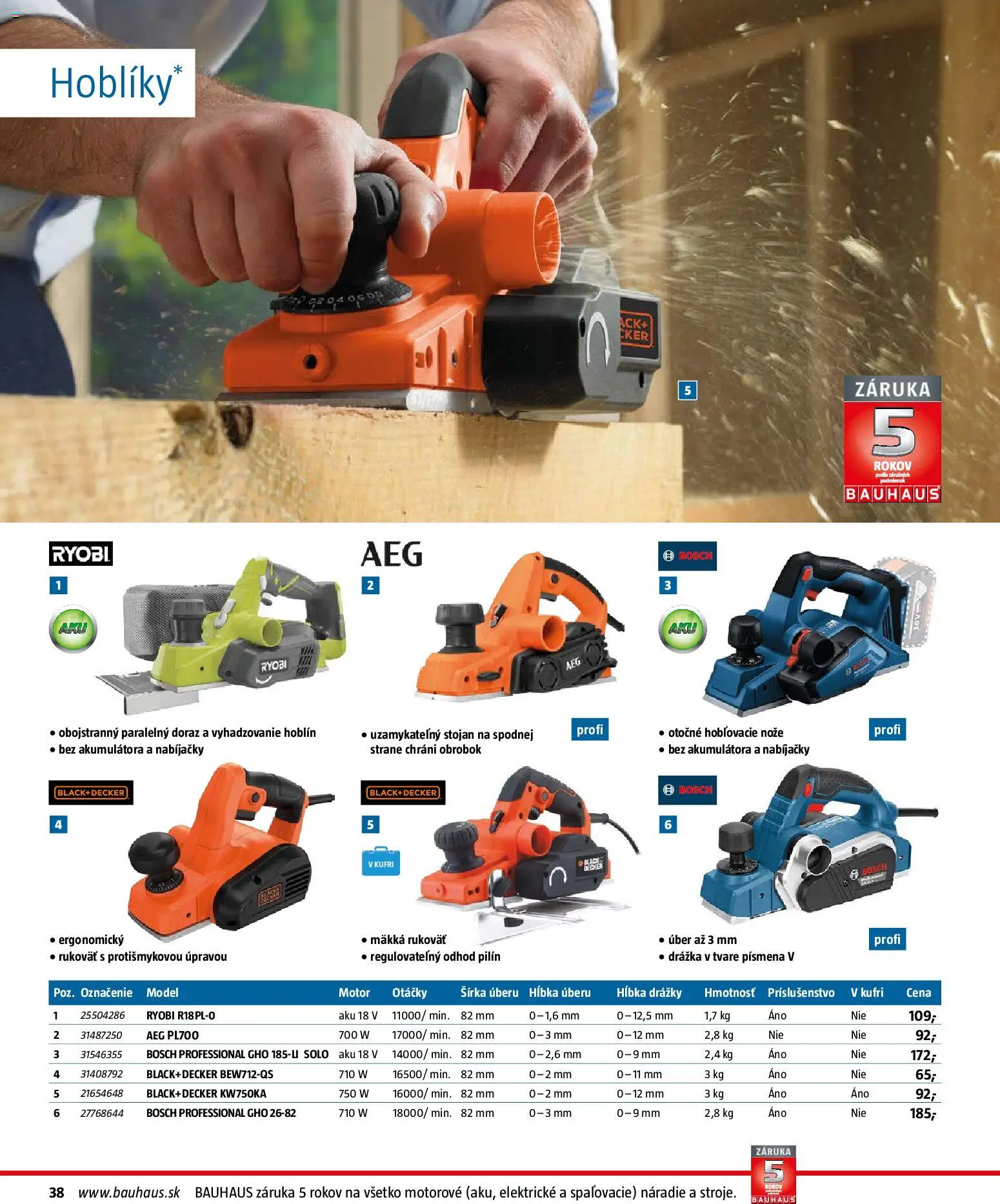 Nové Bauhaus akcie – leták je platný od 26.01.2026 | Strana: 38 | Produkty: Náradie, Aku, Bosch