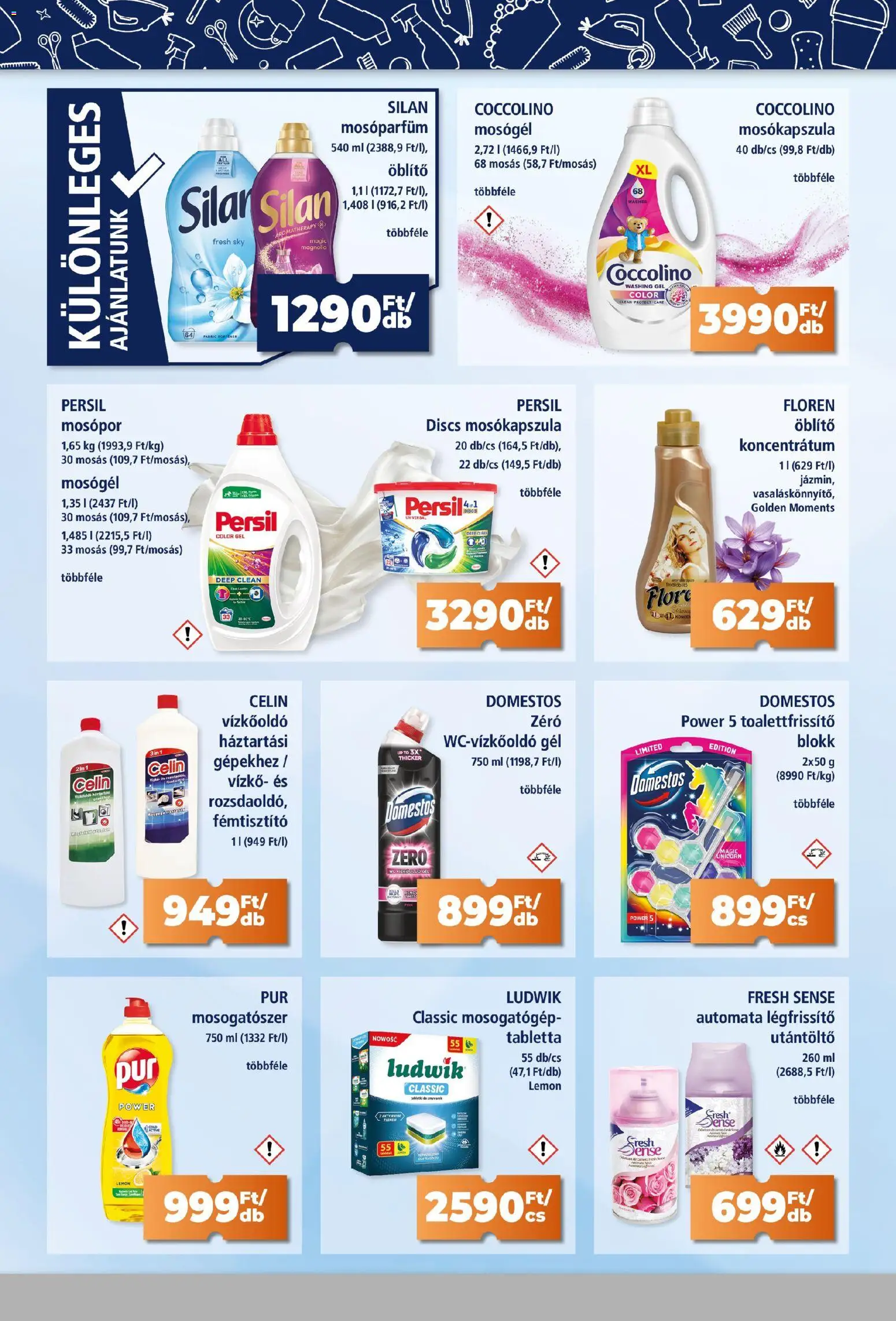 Goods Market akciós ujság - amely érvényes a következő dátumtól: 22.01.2026 | Oldal: 2 | Termékek: Coccolino, Mosogatógép, Mosópor, Mosogatószer