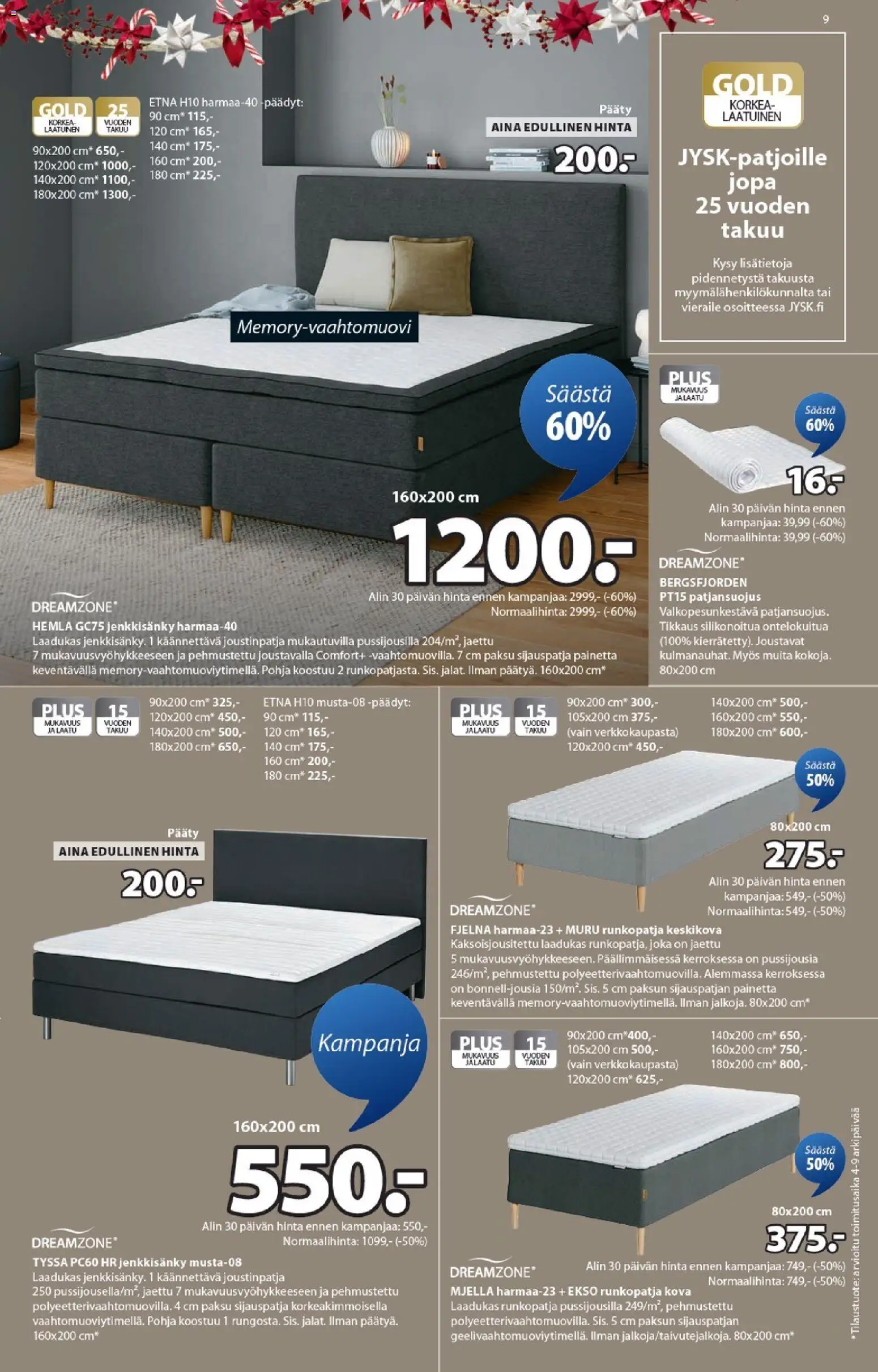 JYSK tarjoukset – voimassa 06.11.2025 alkaen | Sivu: 9