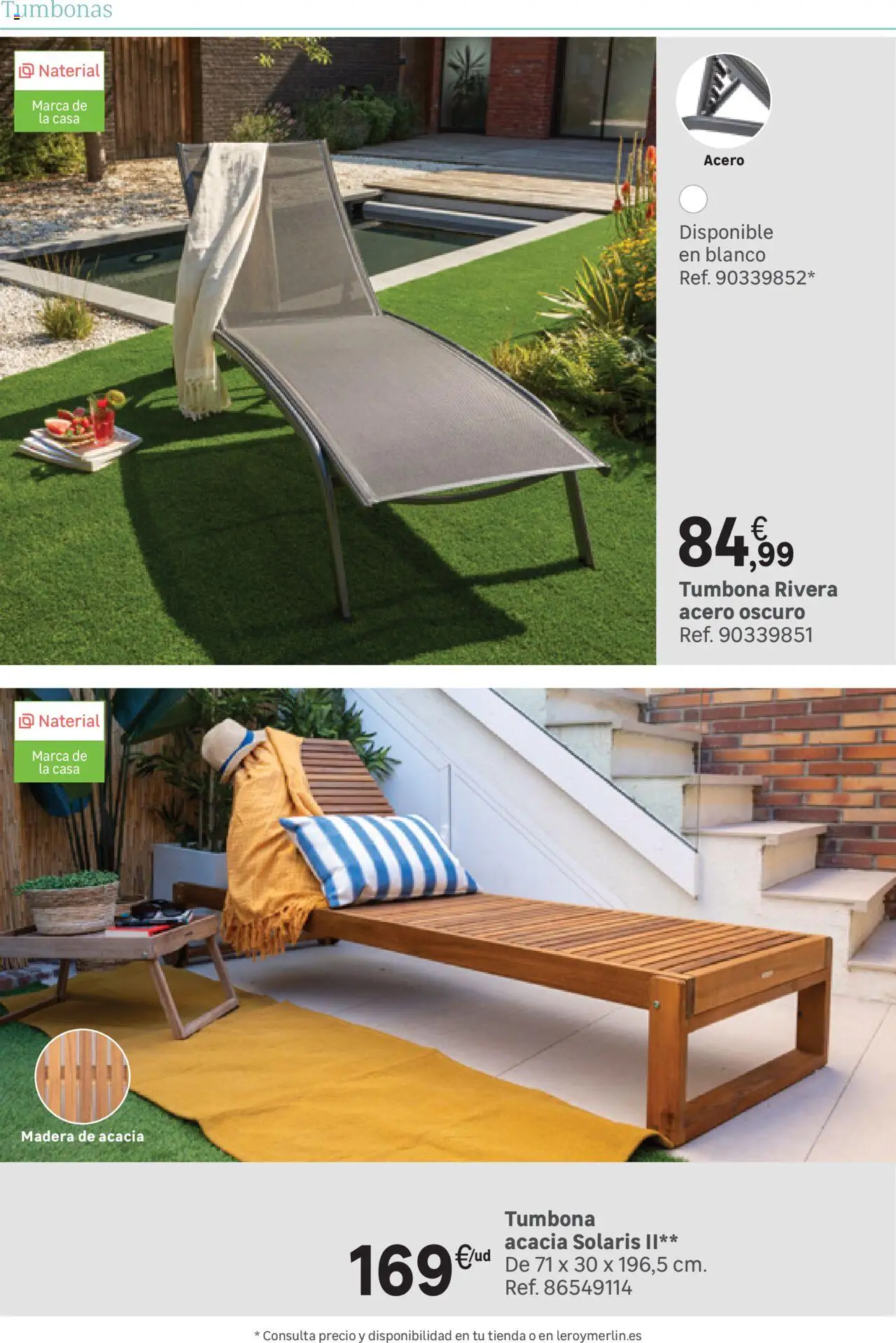 Leroy Merlin catálogo │ válido desde el 25.03.2025 | Página: 175 | Productos: Tumbona