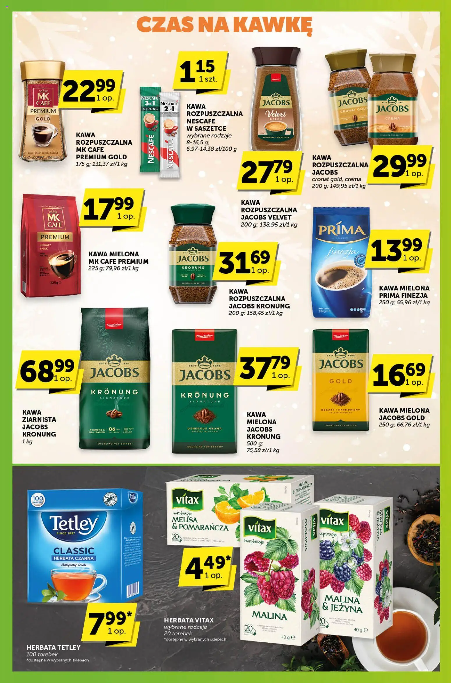 Euro Sklep Gazetka - Sprawdź, co więcej od 13.11.2025 | Strona: 8 | Produkty: Malina, Kawa rozpuszczalna, Kawa, Herbata