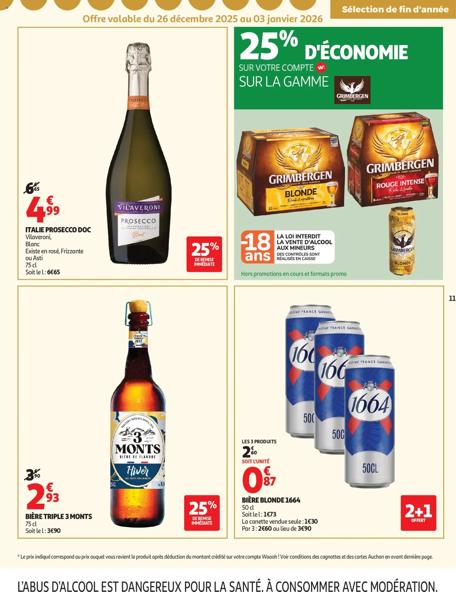 {H1} | Page: 11 | Produits: Biere blonde 1664, Bière blonde, Italie prosecco, Prosecco