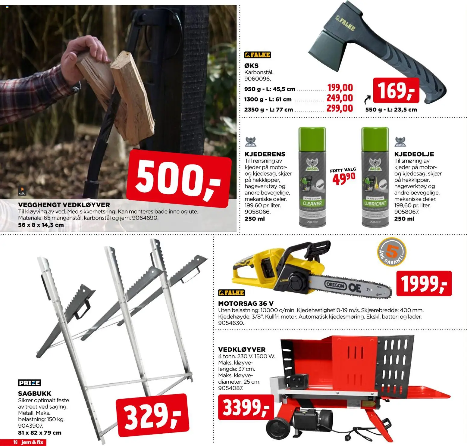 {H1} | Side: 18 | Produkter: Motorsag, Iphone, Batteri