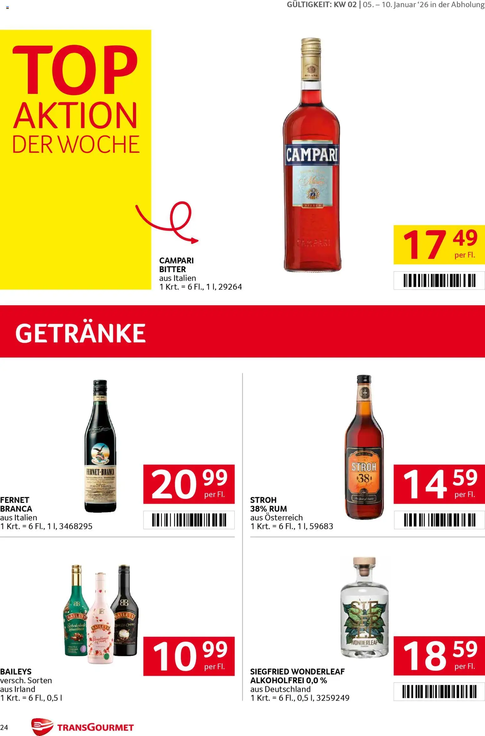 Transgourmet Flugblatt gültig ab 05.01.2026 | Seite: 23 | Produkte: Nauriit