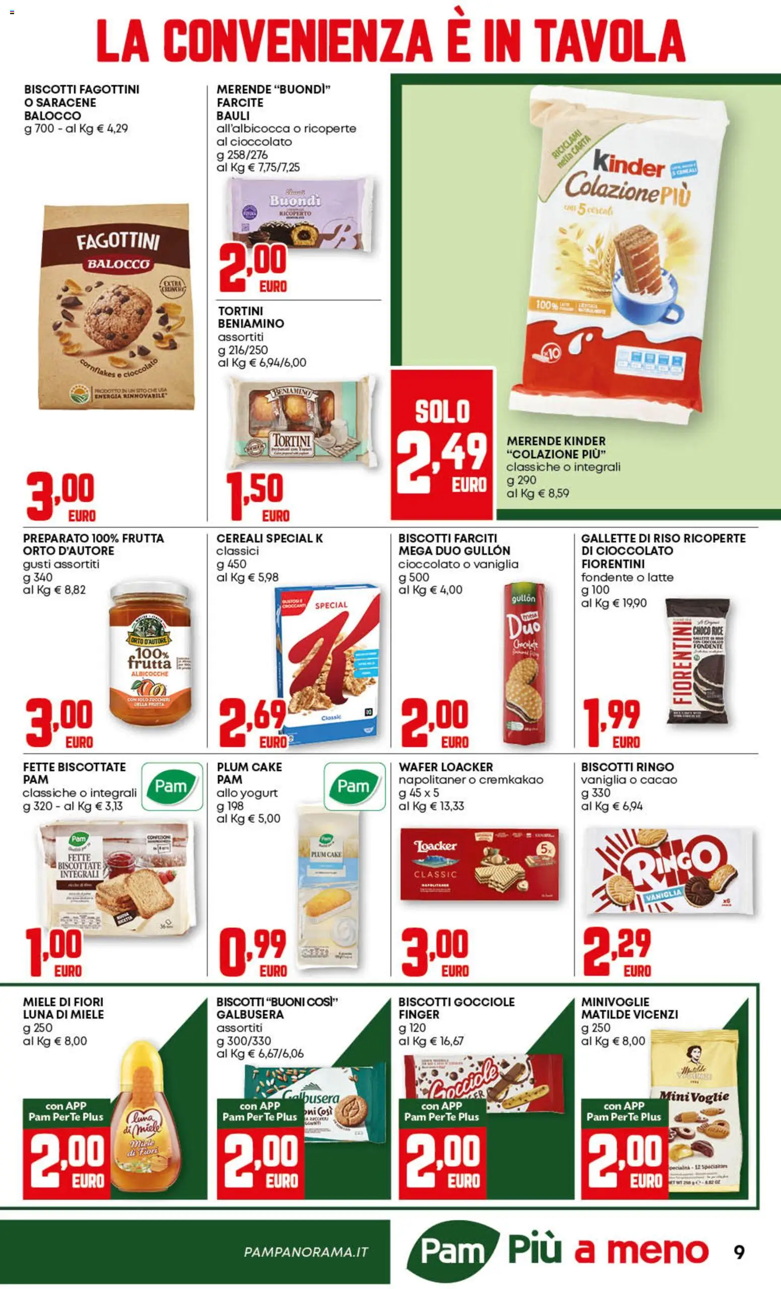 Volantino PAM del 06.11.2025 | Pagina: 9 | Prodotti: Tè, Cereali, Cacao, Albicocche