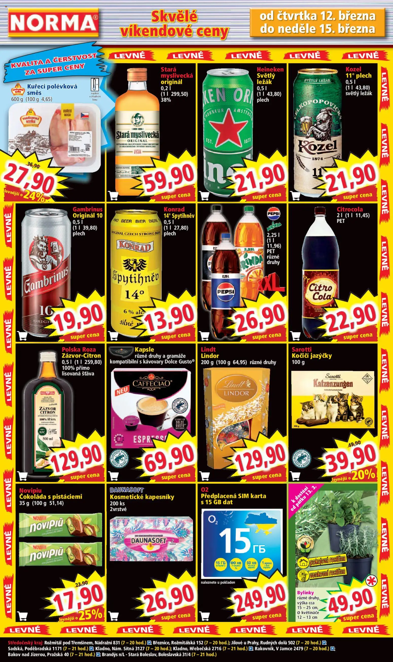 Norma leták od 09.03.2026 | Strana: 7 | Produkty: SIM karta, Plech, Zázvor, Maso
