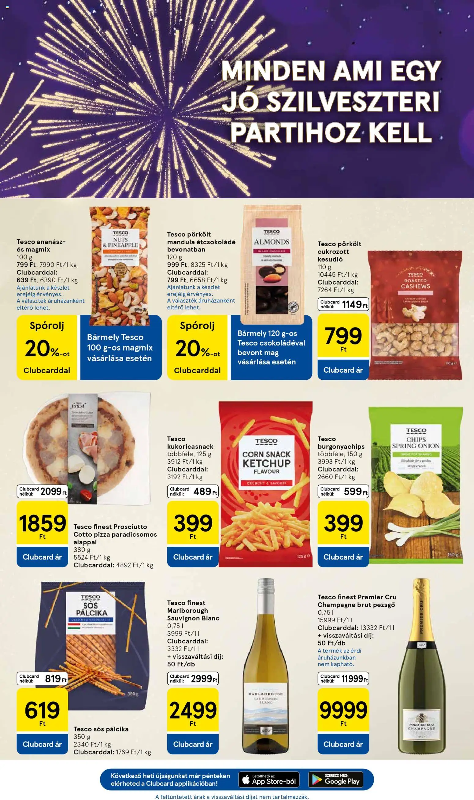 Tesco akciós ujság - amely érvényes a következő dátumtól: 27.12.2025 | Oldal: 17 | Termékek: Mandula, Étcsokoládé, Ananász, Ketchup