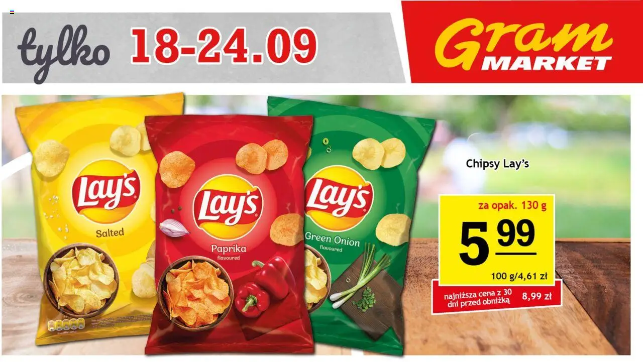 Gram Market Gazetka - Billboard od 18.09.2025 | Strona: 2 | Produkty: Chipsy