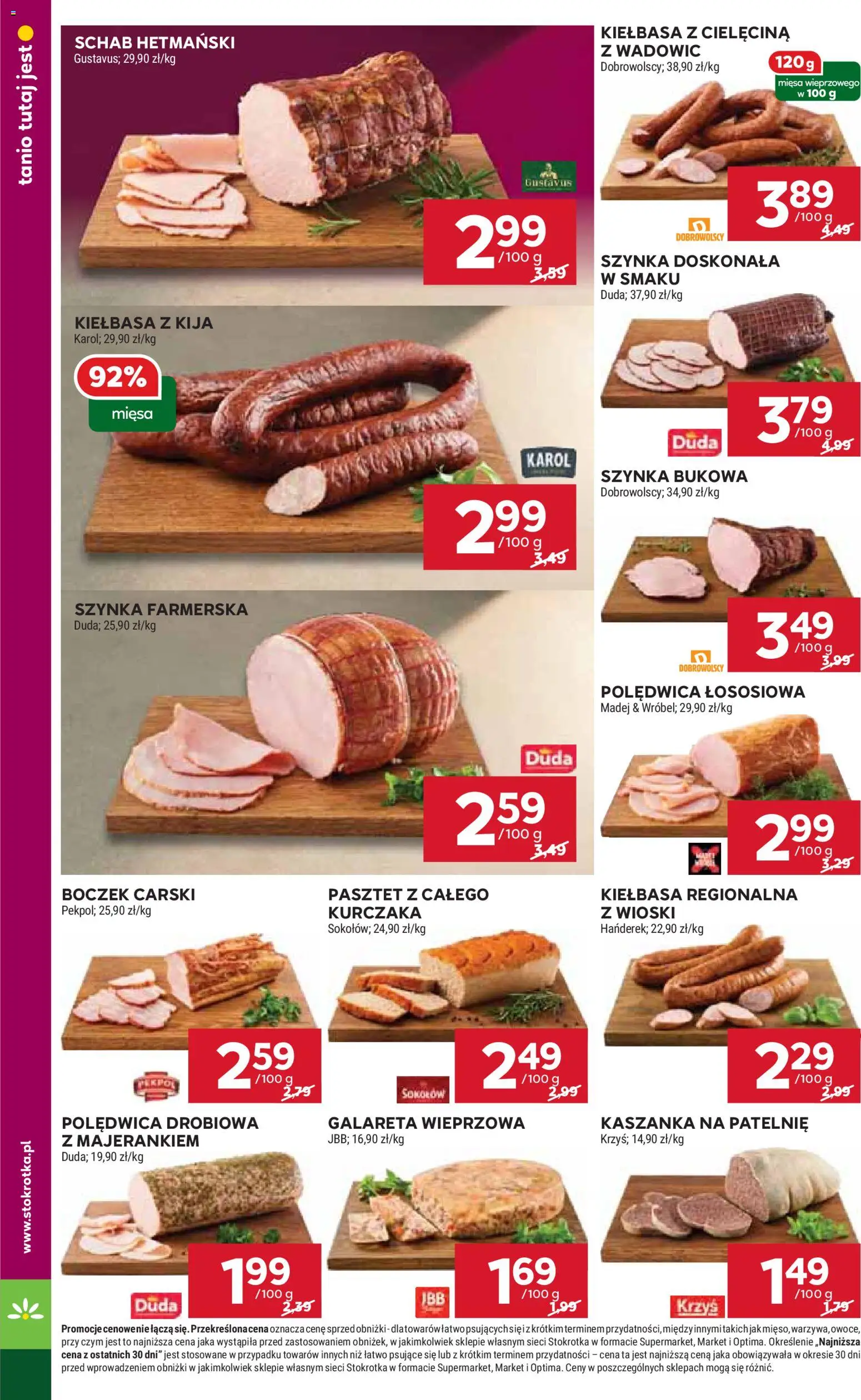 Stokrotka gazetka od 05.03.2026 | Strona: 20 | Produkty: Schab, Kaszanka, Patelnie, Owoce