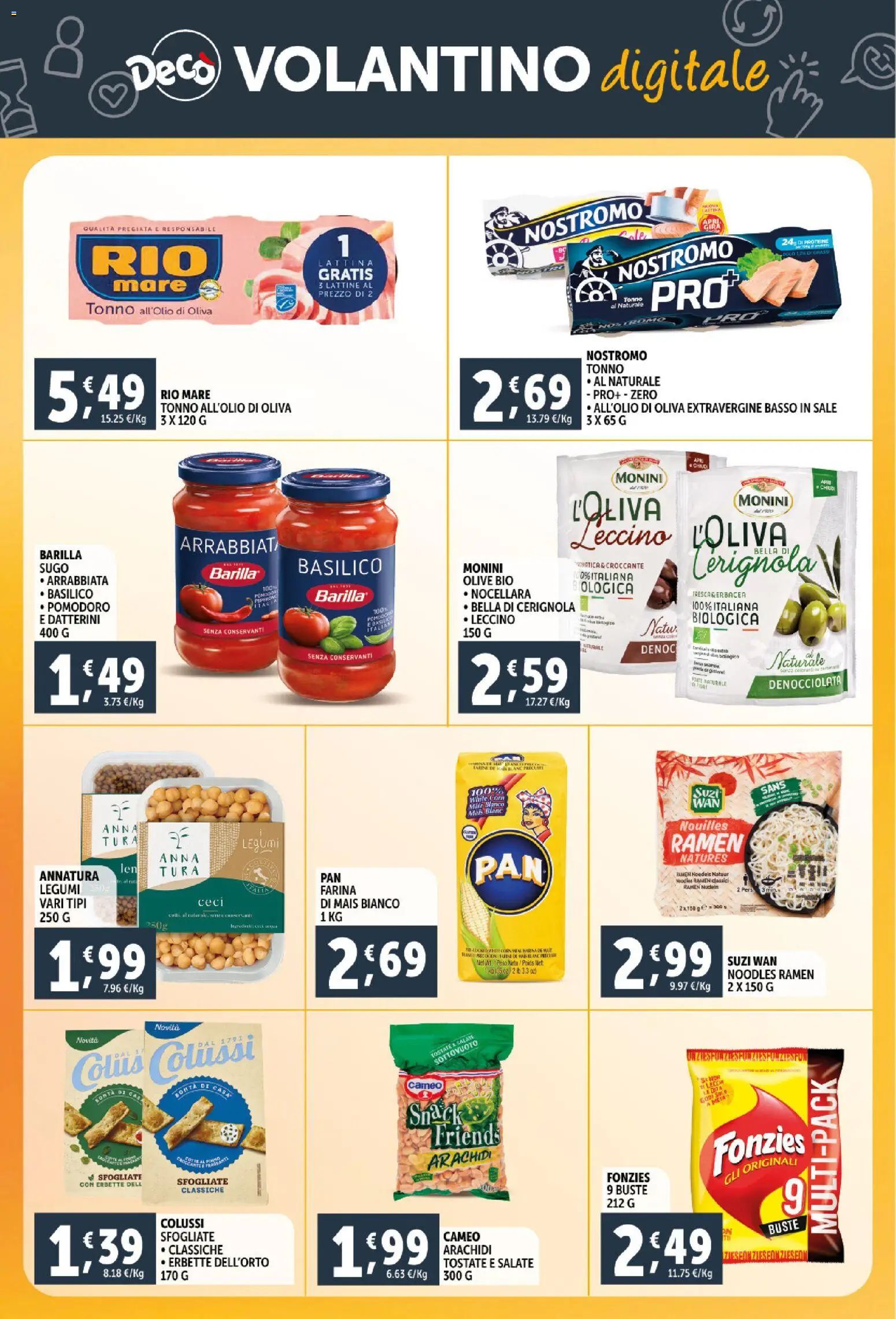 Volantino Decò del 06.03.2026 | Pagina: 26 | Prodotti: Ceci, Pomodoro, Olive, Farina