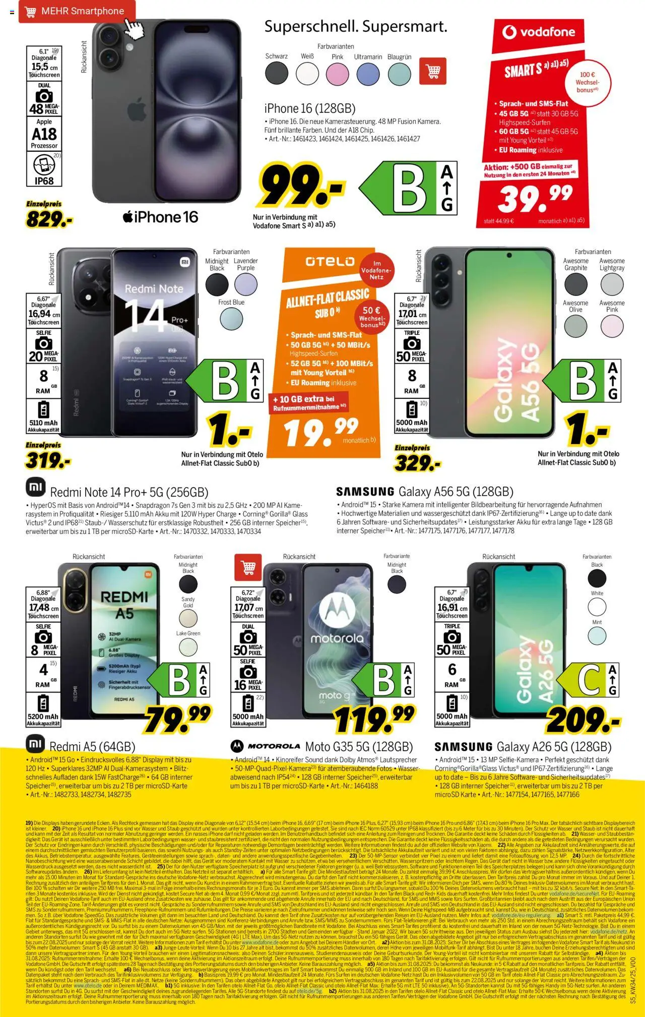 Medimax Prospekt 	 - gültig ab dem 16.08.2025 | Seite: 5 | Produkte: Kamera, Apple, Wasser, Smartphone