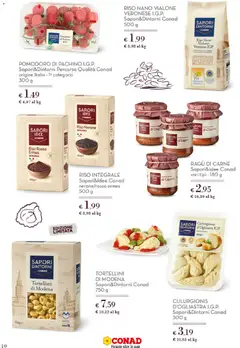 Anteprima del volantino Spazio Conad volantino Pasqua valido a partire dal 11.03.2026 | Pagina: 10 | Prodotti: Riso, Pomodoro, Ragú