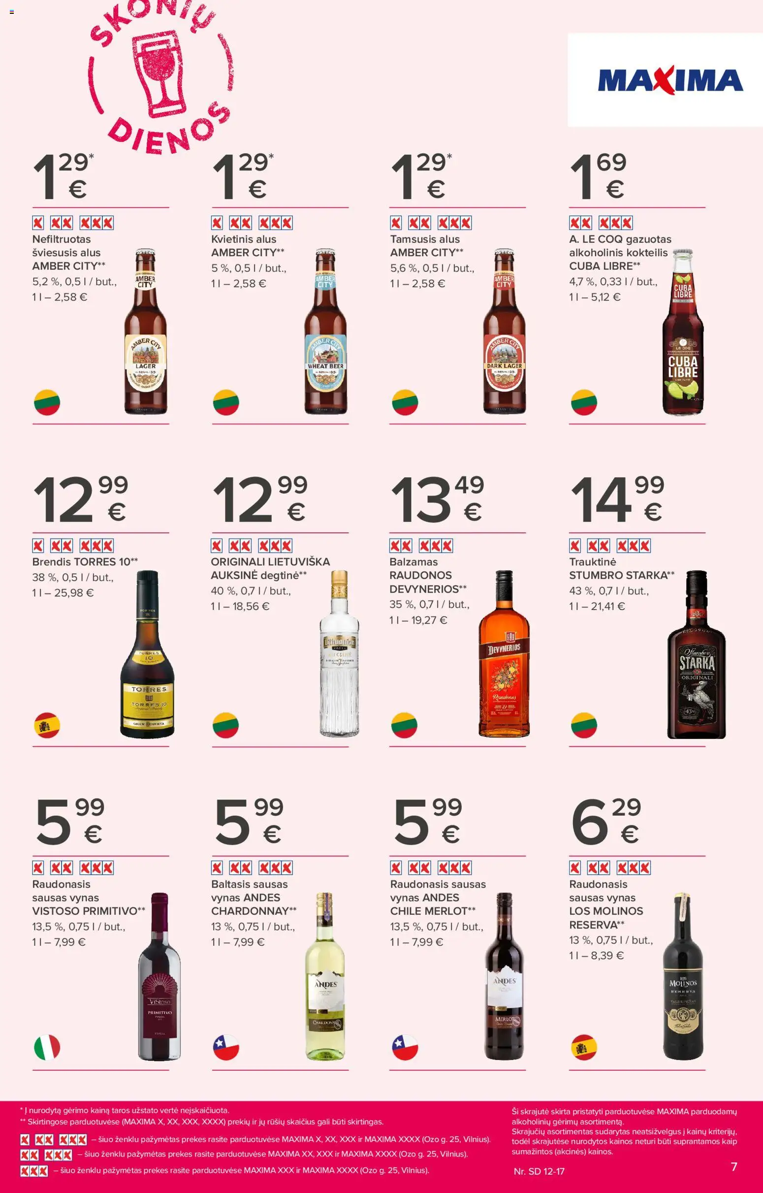 MAXIMA akcijos nuo 11.12.2025 | Puslapis: 7 | Prekių: Balzamas, Degtinė, Vynas, Alus