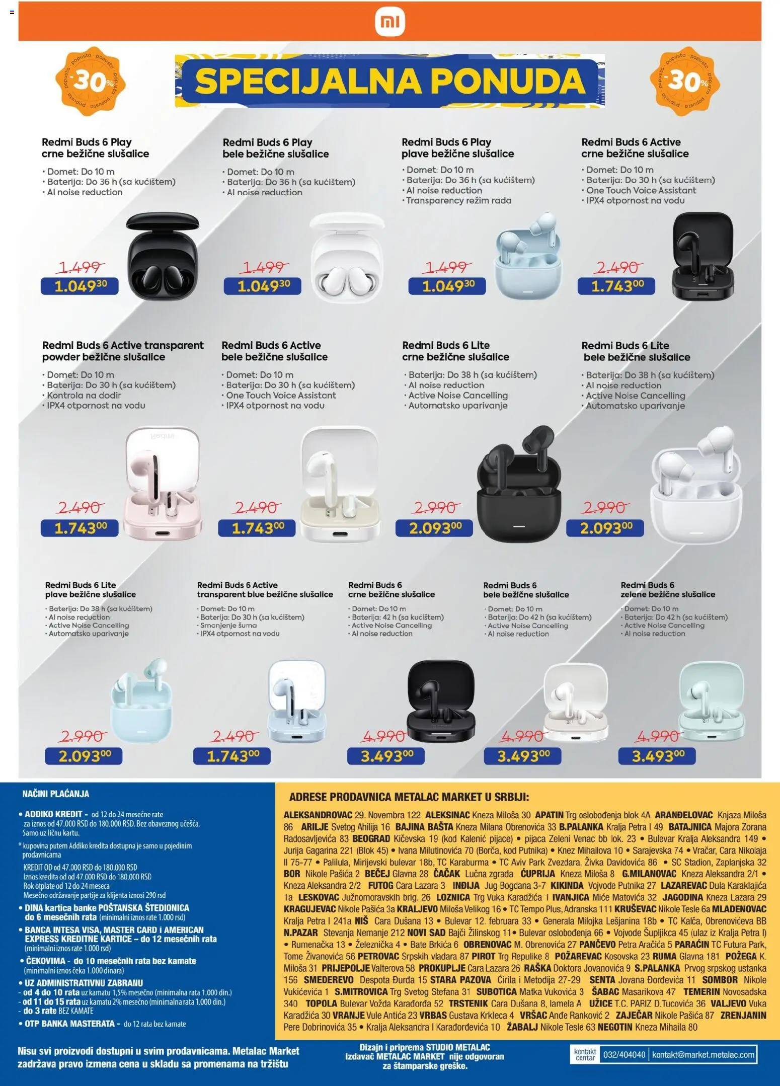 Metalac Market katalog - važi od 01.11.2025 | Strana: 12 | Proizvode: Baterija, Slušalice