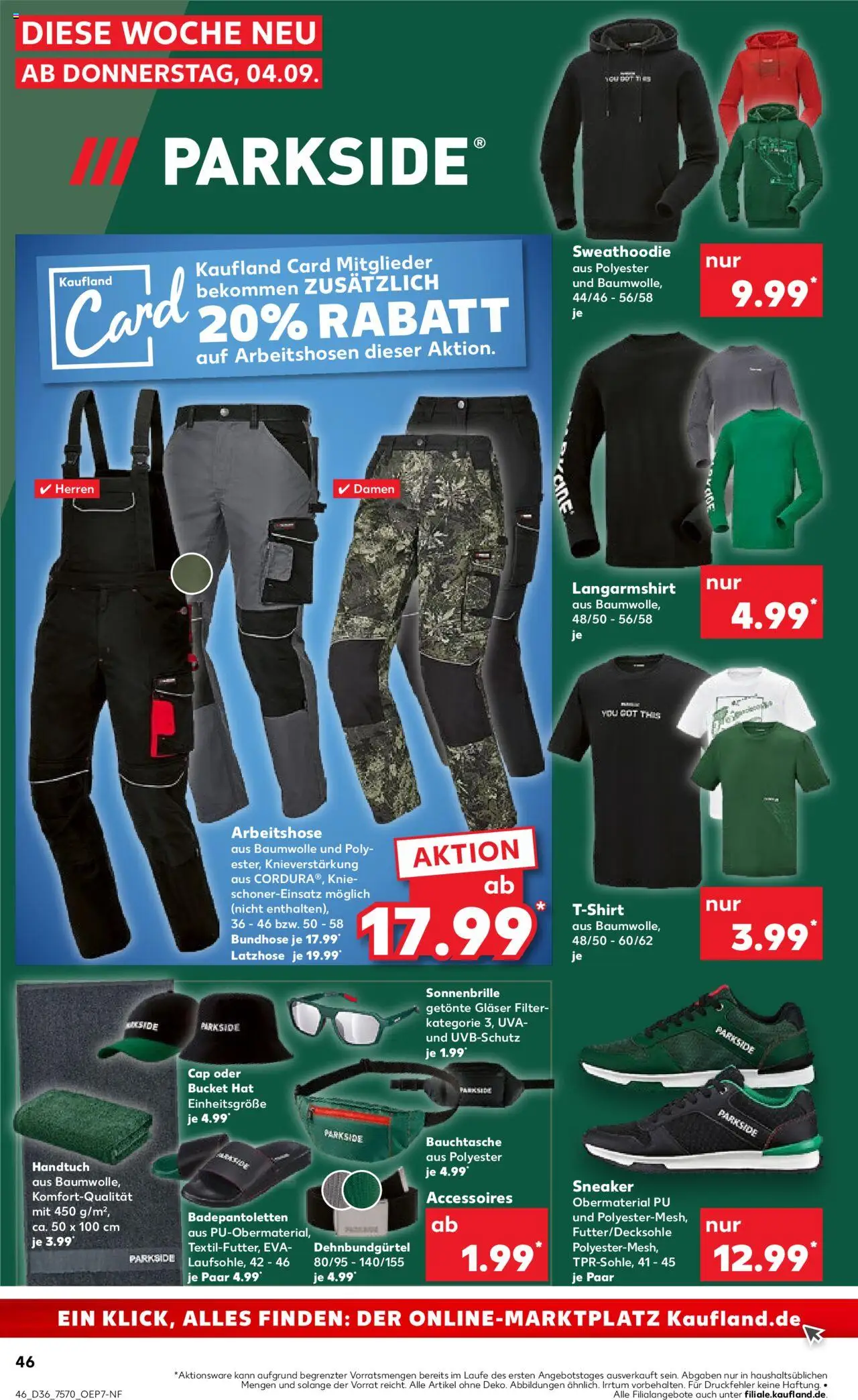 Kaufland prospekt Bremen	 - gültig ab dem 04.09.2025 | Seite: 46 | Produkte: Shirt, Langarmshirt, T-Shirt, Hoodie