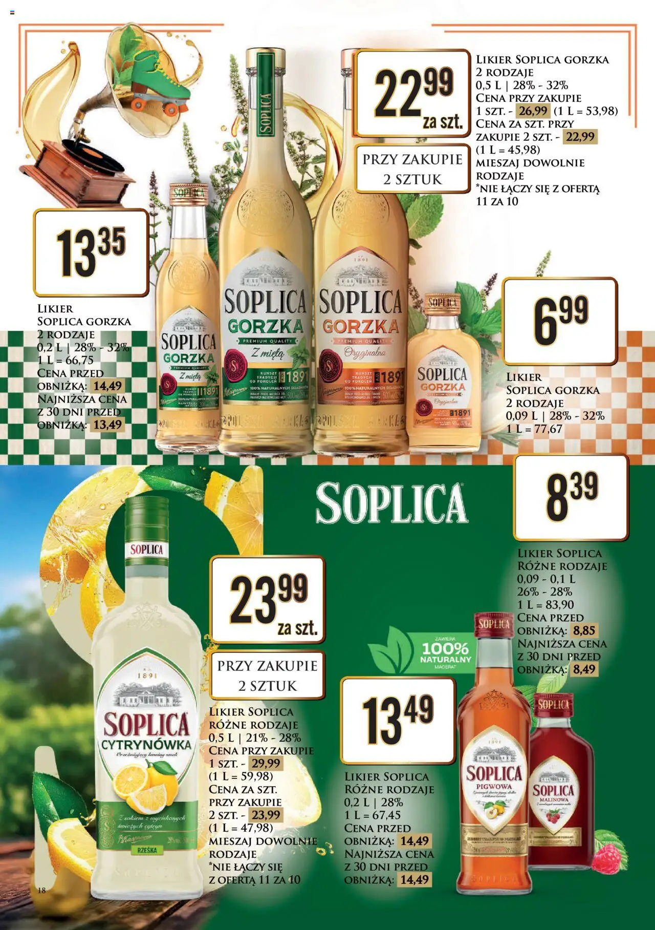 Dino Gazetka alkoholowa od 11.08.2025 | Strona: 18 | Produkty: Mięta