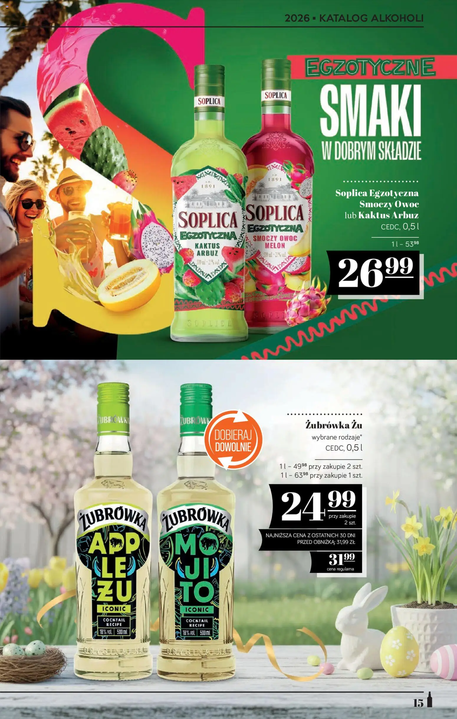 POLOmarket katalog - Alkoholi od 19.03.2026 | Strona: 15 | Produkty: Arbuz, Melon, Smoczy owoc, Żubrówka