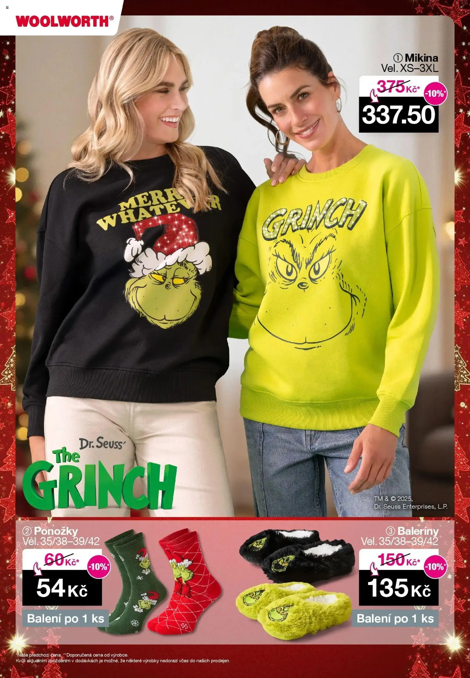 Woolworth leták od 14.11.2025 | Strana: 2 | Produkty: Mikina, Baleríny, Ponožky