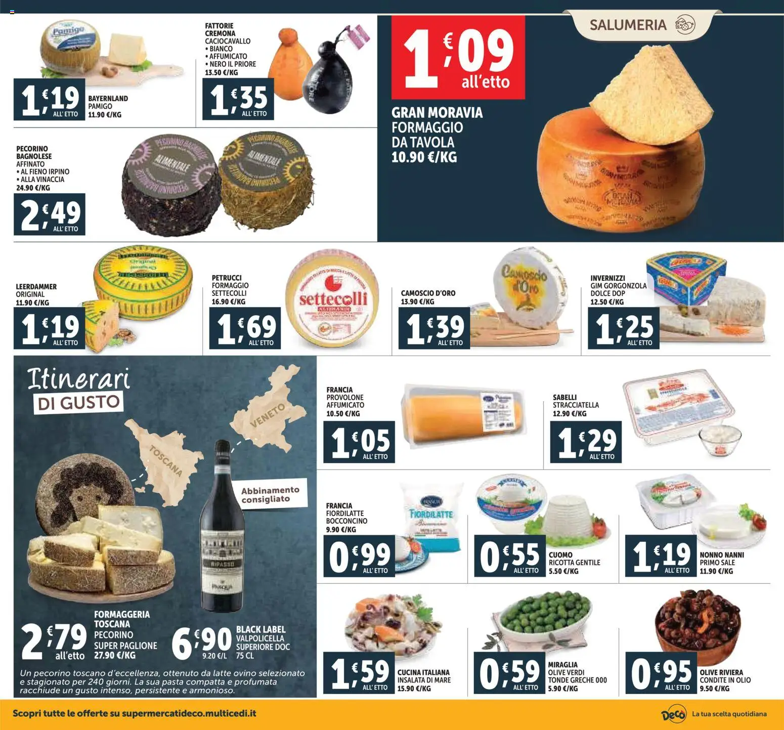 Volantino Decò del 20.11.2025 | Pagina: 2 | Prodotti: Latte, Pasta, Pecorino, Ovino