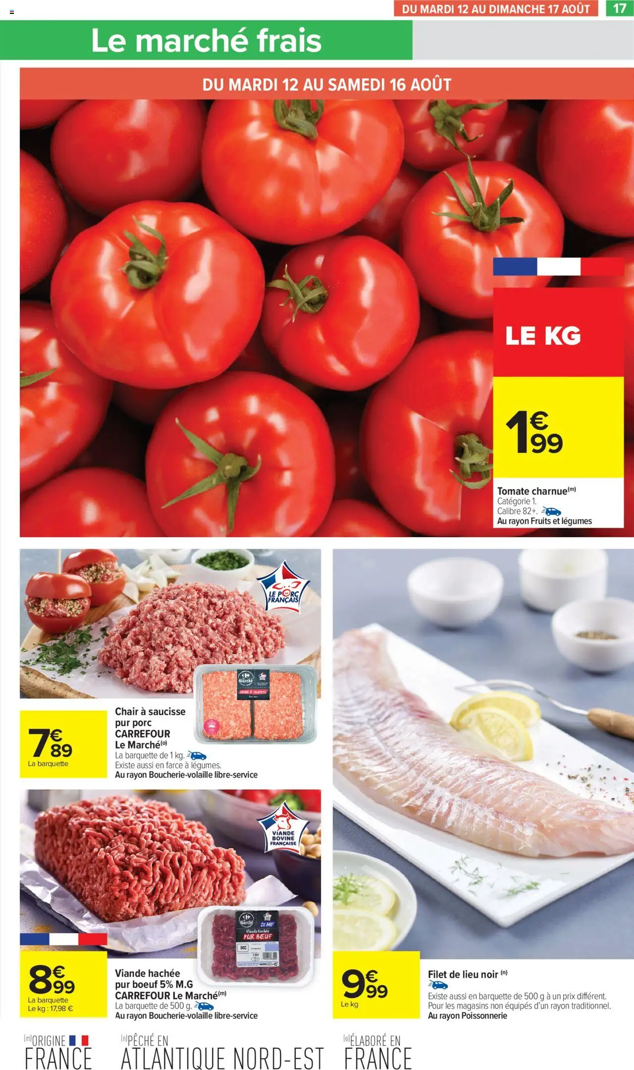  | Page: 19 | Produits: Poissonnerie, Viande hachée, Saucisse, Viande