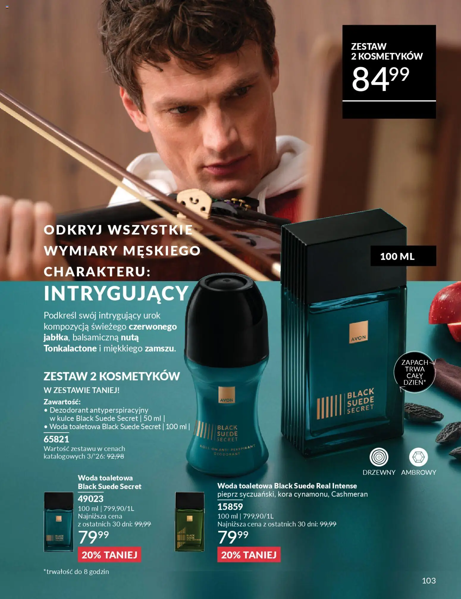 Avon Katalog 3 2026 od 01.03.2026 | Strona: 103 | Produkty: Zapach, Dezodorant, Woda, Pieprz