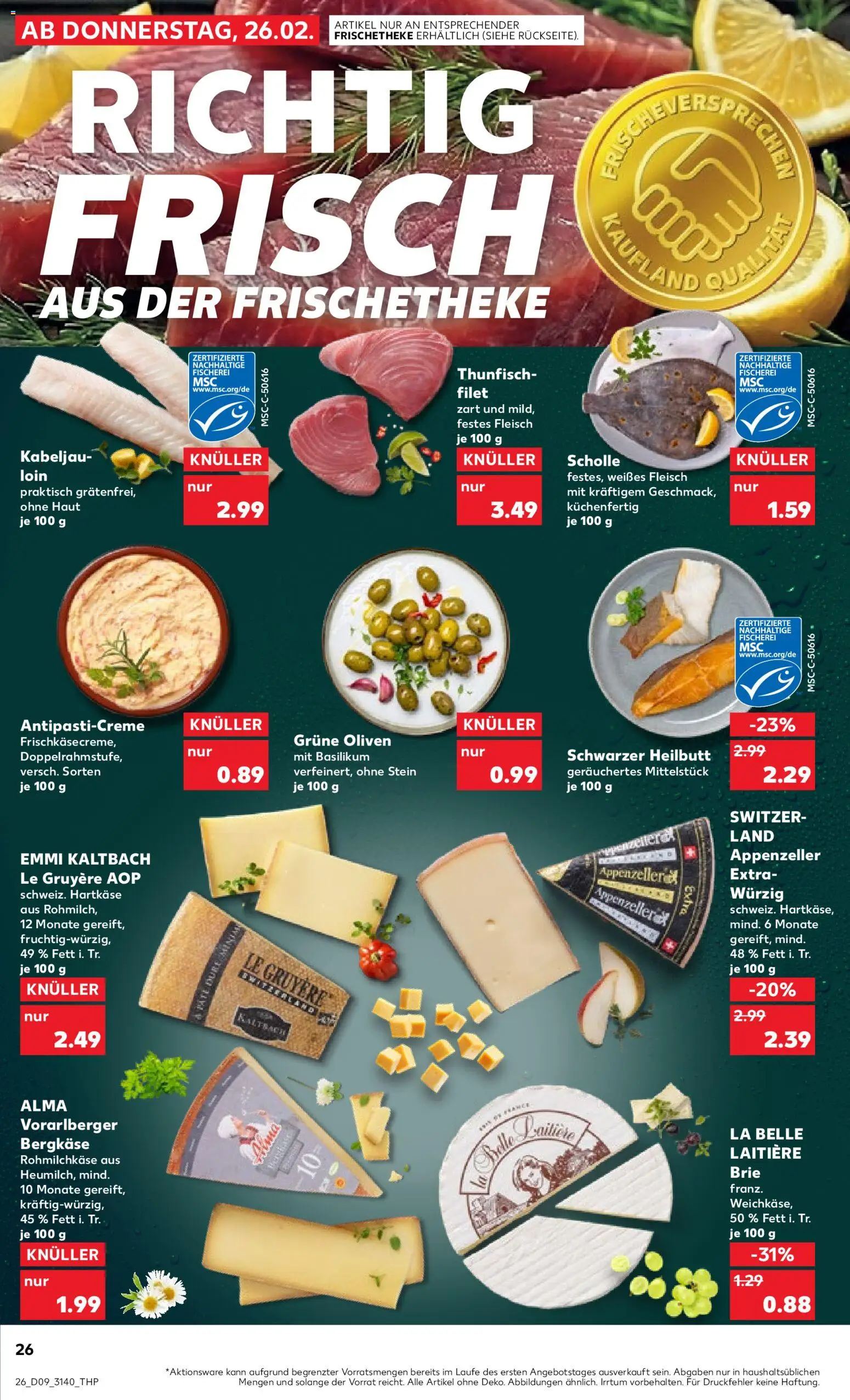 Kaufland prospekt Leipzig	 – gültig ab 26.02.2026 | Seite: 26 | Produkte: Thunfisch, Fleisch