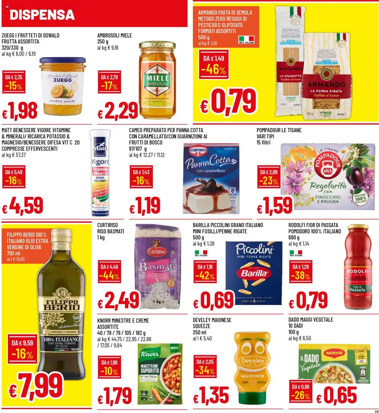 Volantino Galassia del 23.10.2025 | Pagina: 19 | Prodotti: Riso, Frutta, Pomodoro, Olio