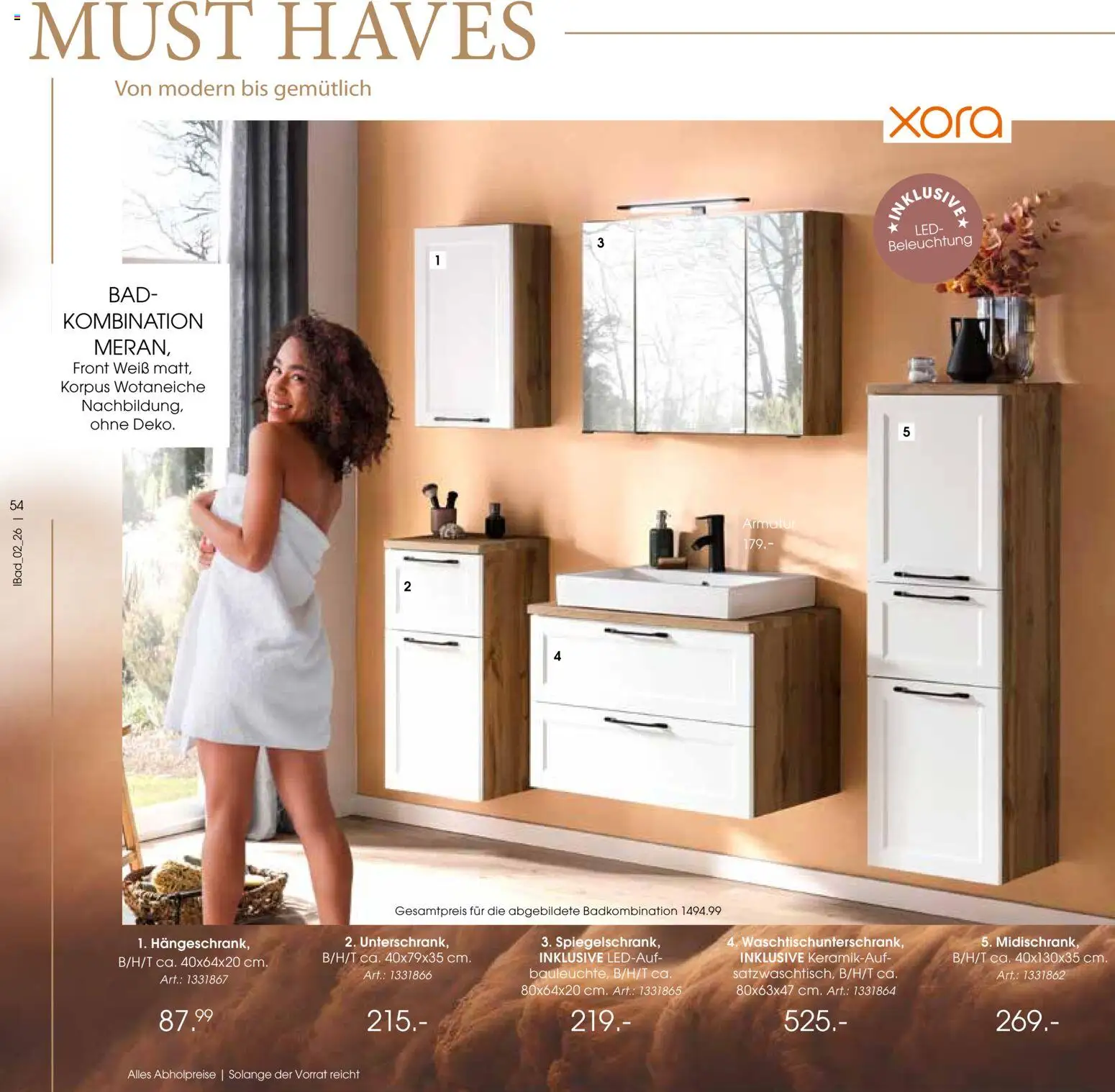 Zurbrüggen Bad Design Trends – gültig ab 23.03.2026 | Seite: 54 | Produkte: Bad, Armatur