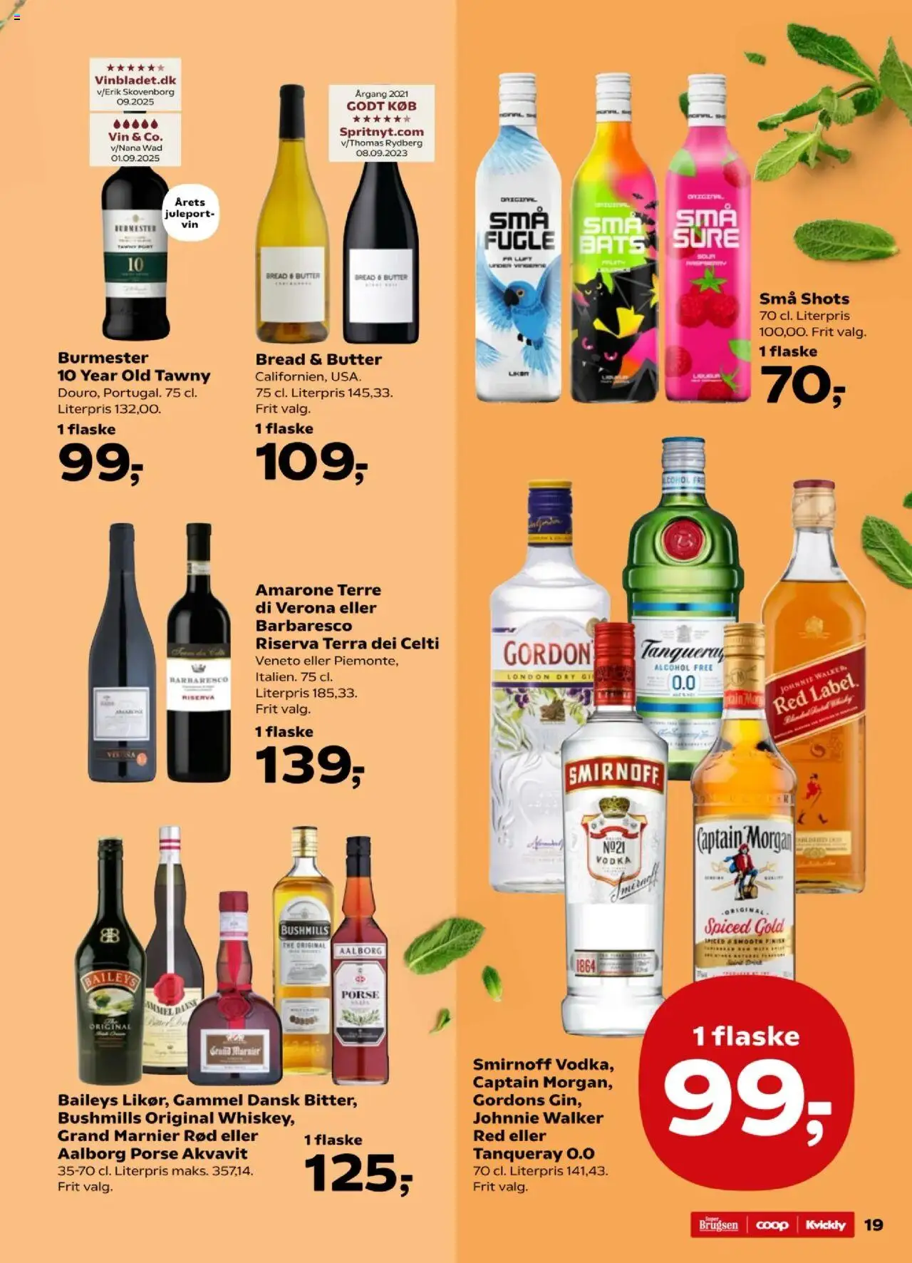Super Brugsen tilbudsavis – gyldig fra 10.10.2025 | Side: 20 | Produkter: Amendoins, Vin, Vodka